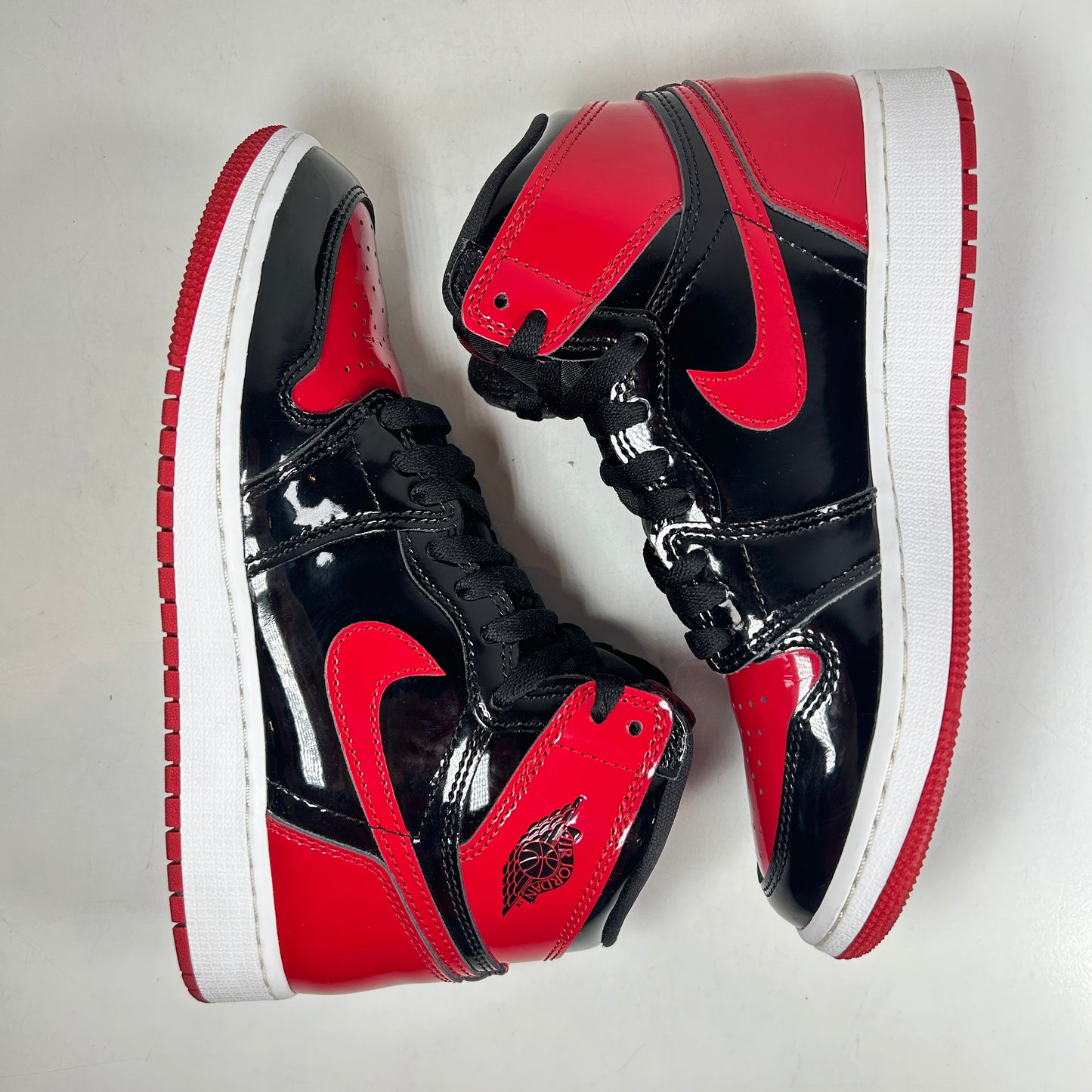 575441 063 Jordan 1 Retro High OG Patent Bred (GS) [USED] - 5 Y (Used)