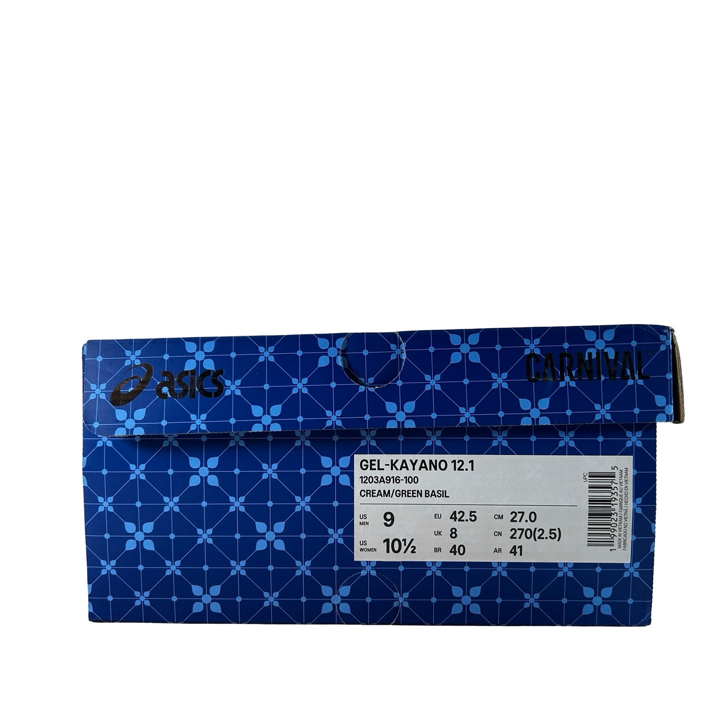 1203A916 100 ASICS Gel-Kayano 12.1 CARNIVAL Hidden Layers of Phra Nakhon [USED] - 9 M (Used)