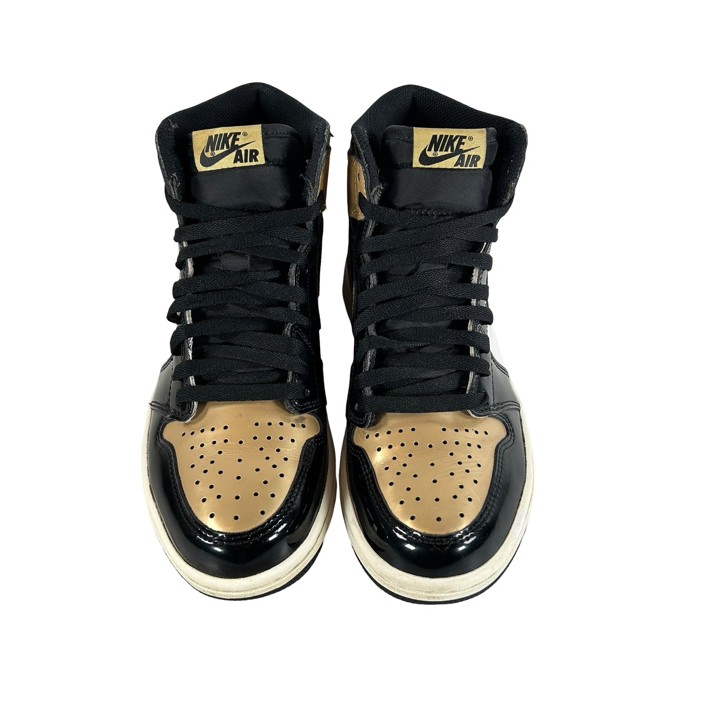 861428 007 Jordan 1 Retro High NRG Patent Gold Toe [USED] - 7 M (Used) (No Box)
