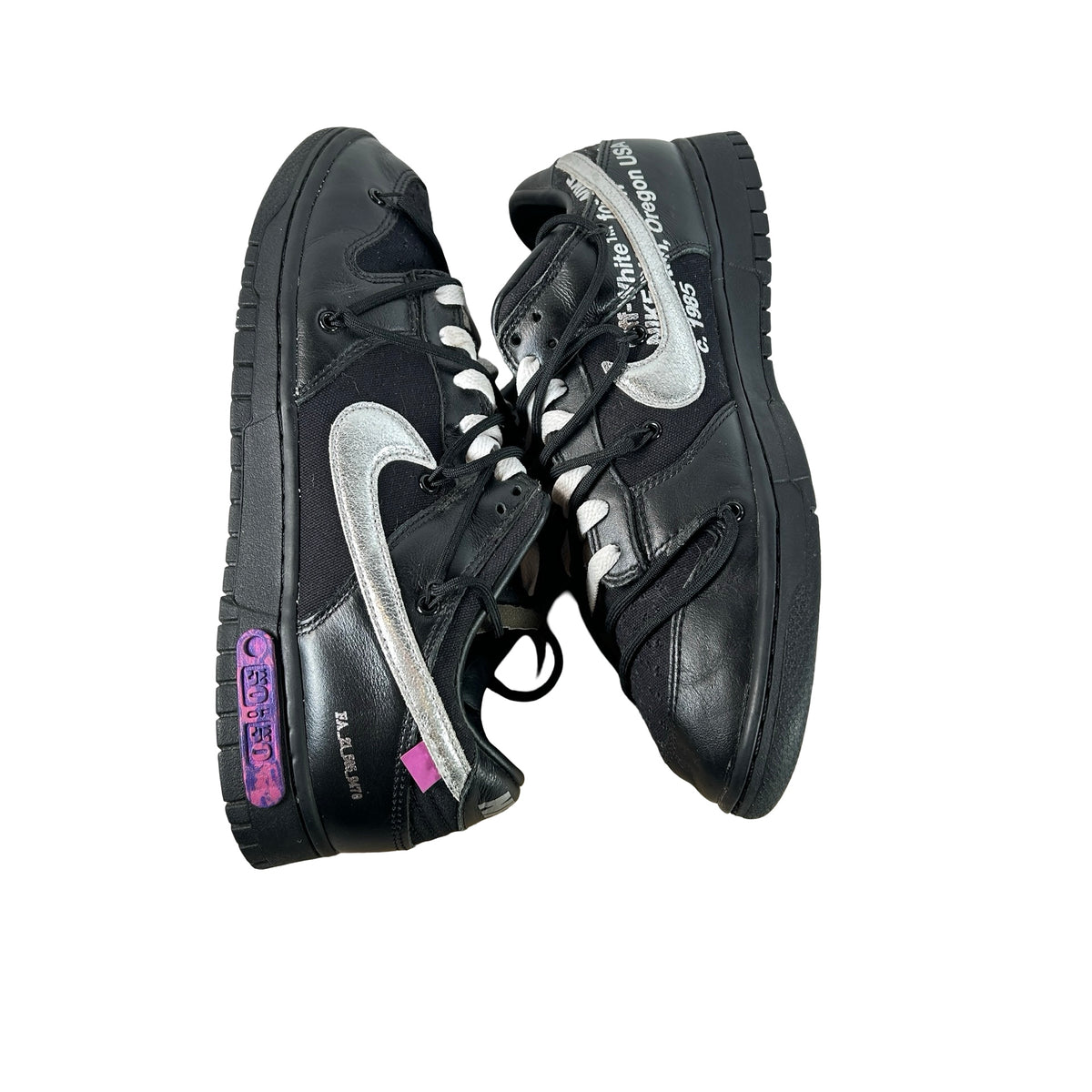 DM1602 001 Nike Dunk Low Off-White Lot 50 [USED] - 10.5 M (Used) (No Box)