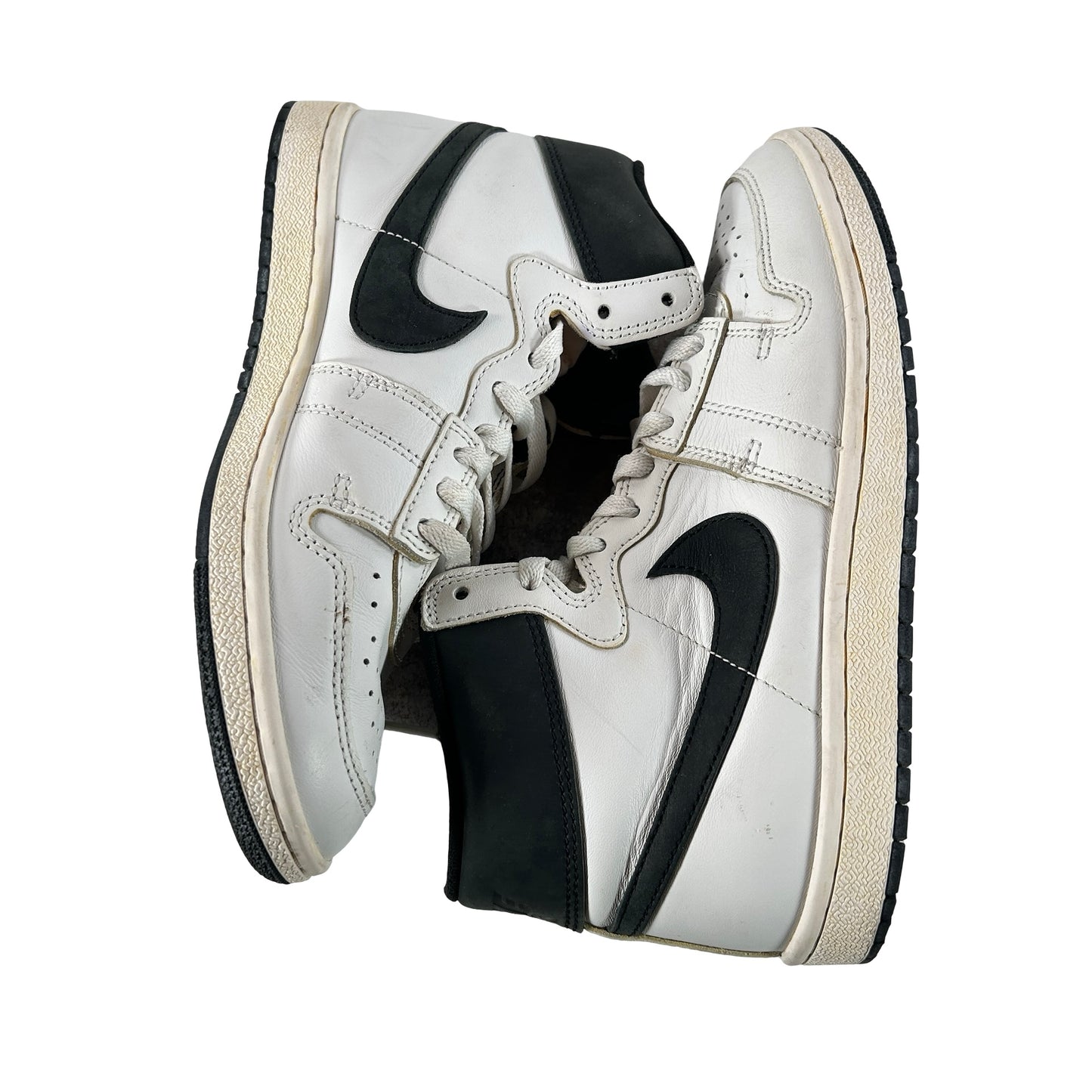 DX4976 100 Nike Jordan Air Ship A Ma Maniére White Black [USED] - 7.5 M (Used) (No Box)