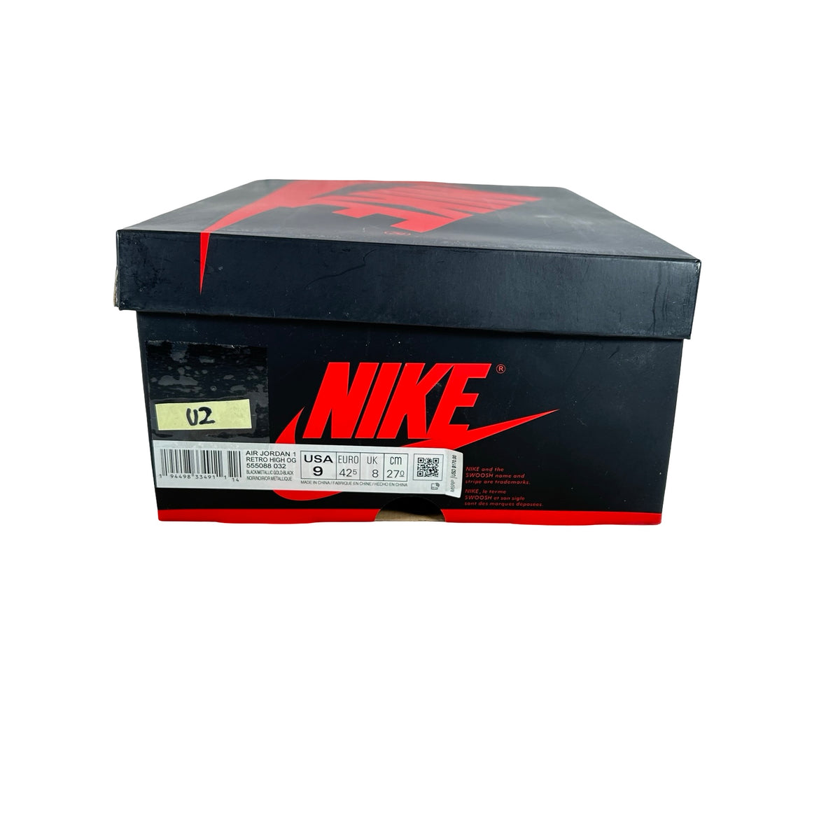 555088 032 Jordan 1 Black/Gold [USED] - 9 M (Used2)