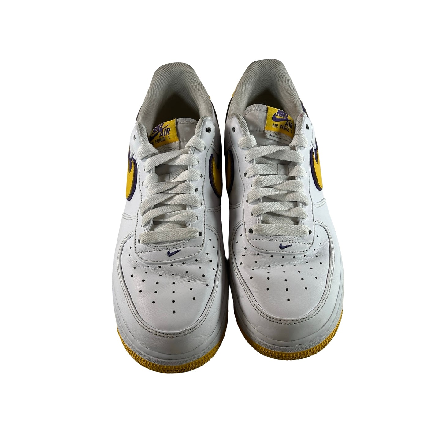 FZ1151 100 Nike Air Force 1 Low Retro QS Kobe Bryant Lakers Home [USED] - 10 M (Used) (No Box)