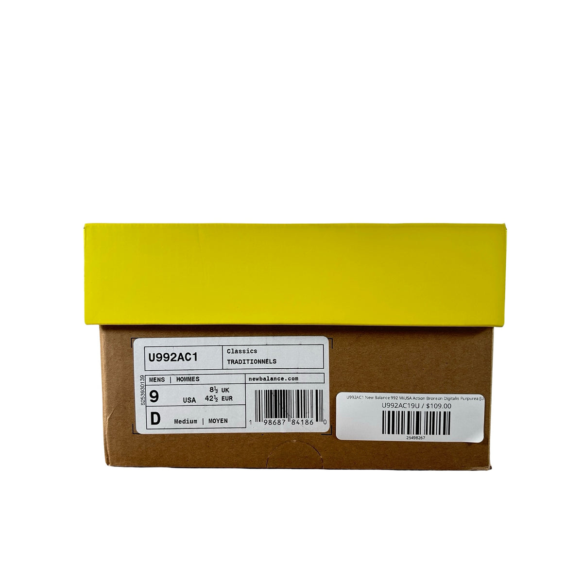 U992AC1 New Balance 992 MiUSA Action Bronson Digitalis Purpurea [USED] - 9 M (Used)