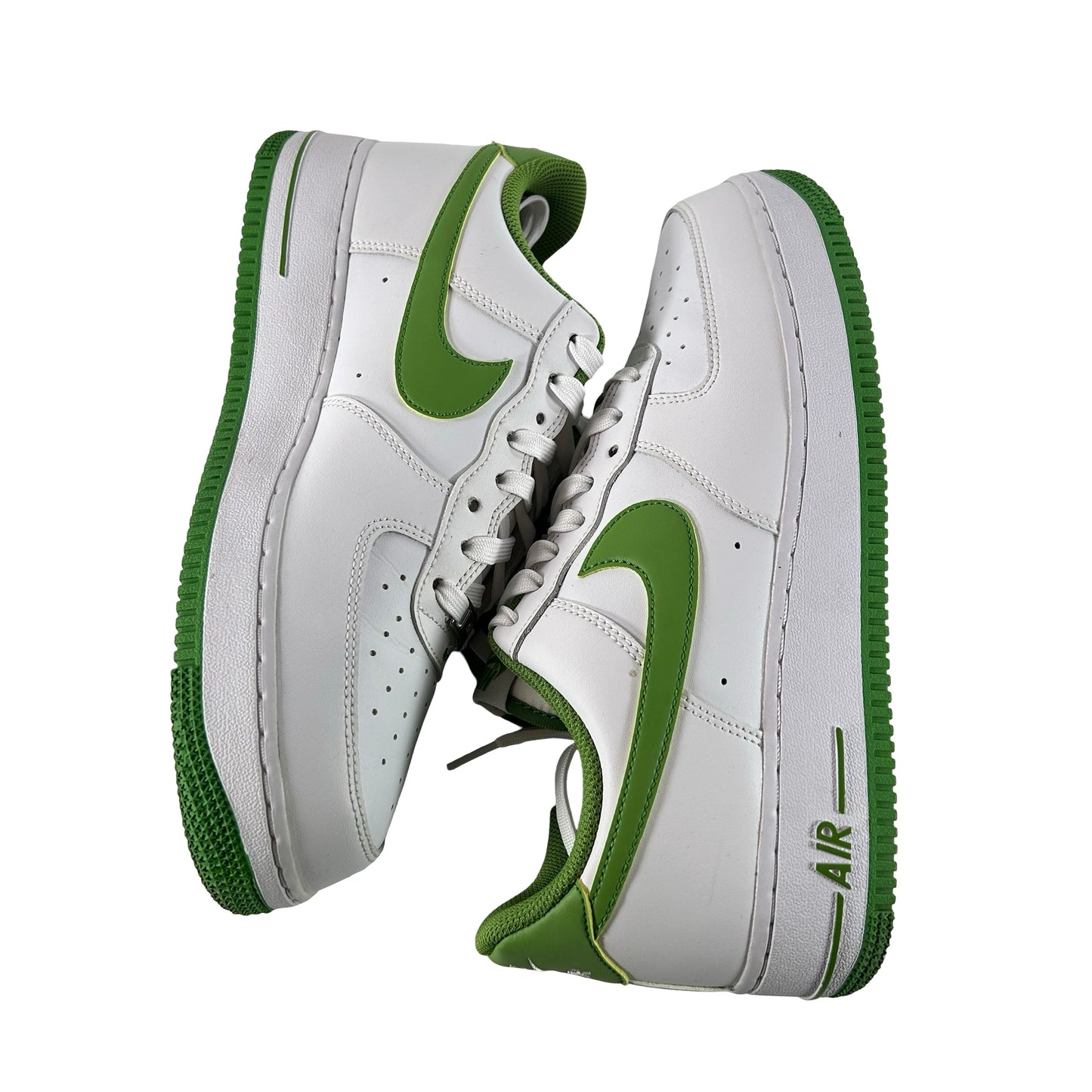 DH7561 105 Nike Air Force 1 Low '07 White Chlorophyll [USED] - 9 M (Used)