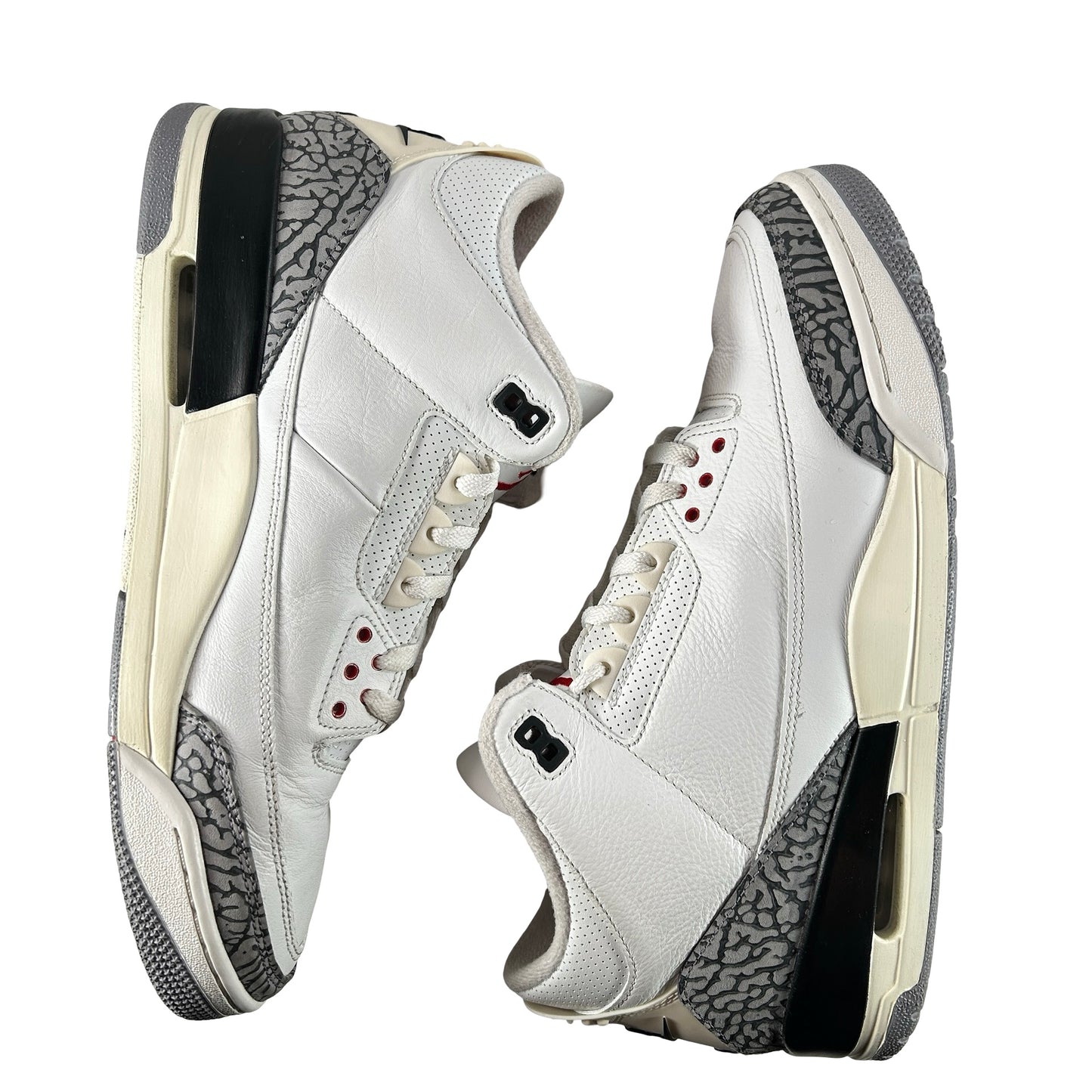 DN3707 100 Jordan 3 Retro White Cement Reimagined [USED] - 13 M (Used8)