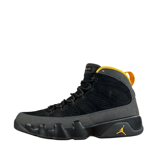 CT8019 070 Jordan 9 Retro Dark Charcoal Universidad Oro