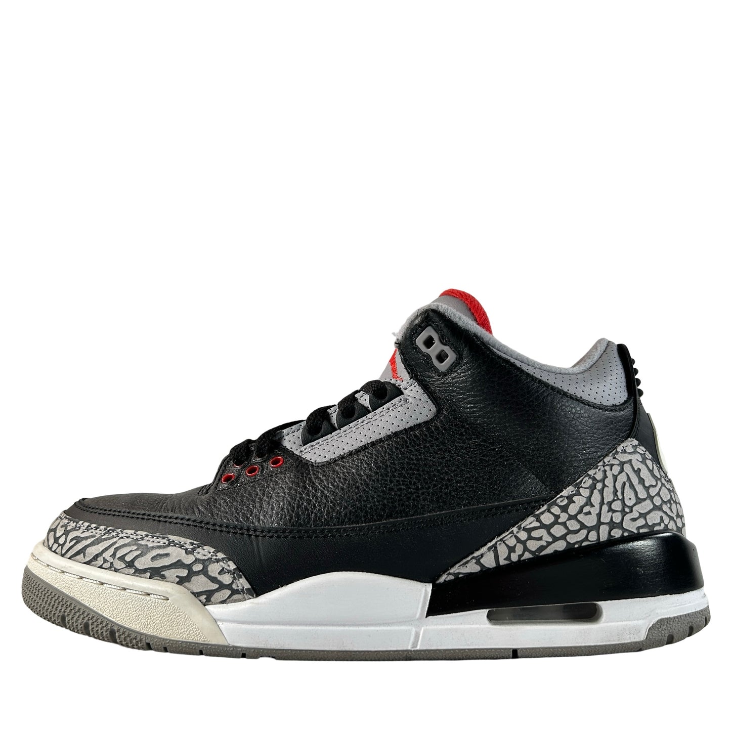 854262 001 Jordan 3 Black Cement 2018 [USED] - 8.5 M (Used) (No Box)