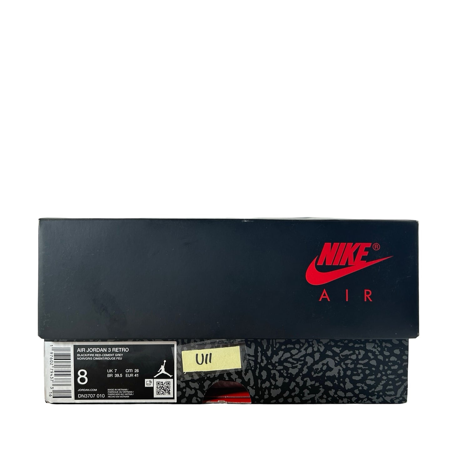 DN3707 010 Jordan 3 Retro Black Cement Reimagined (2024) [USED] - 8 M (Used11)