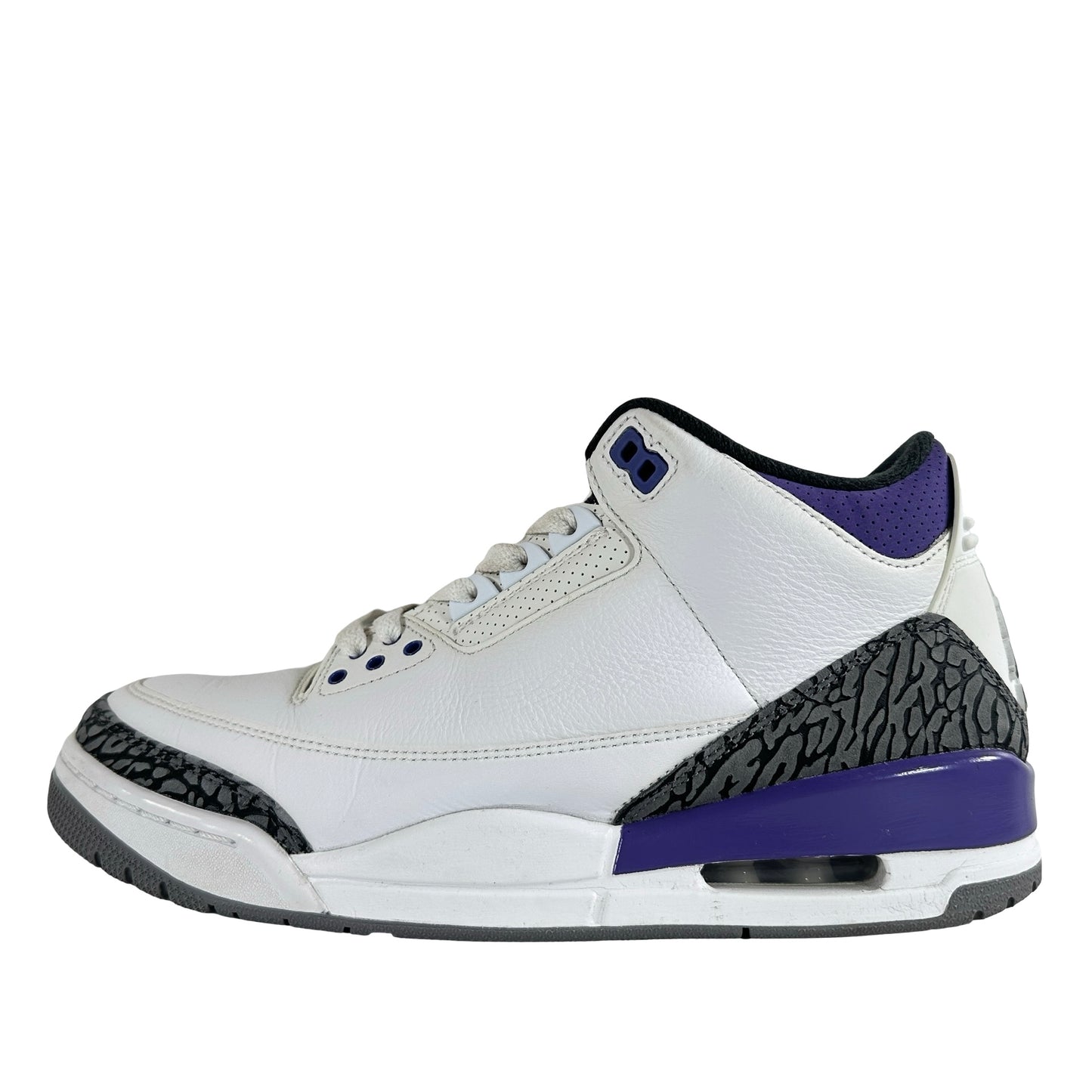 CT8532 105 Jordan 3 Retro Dark Iris [USED] - 9 M (Used) (No Box)