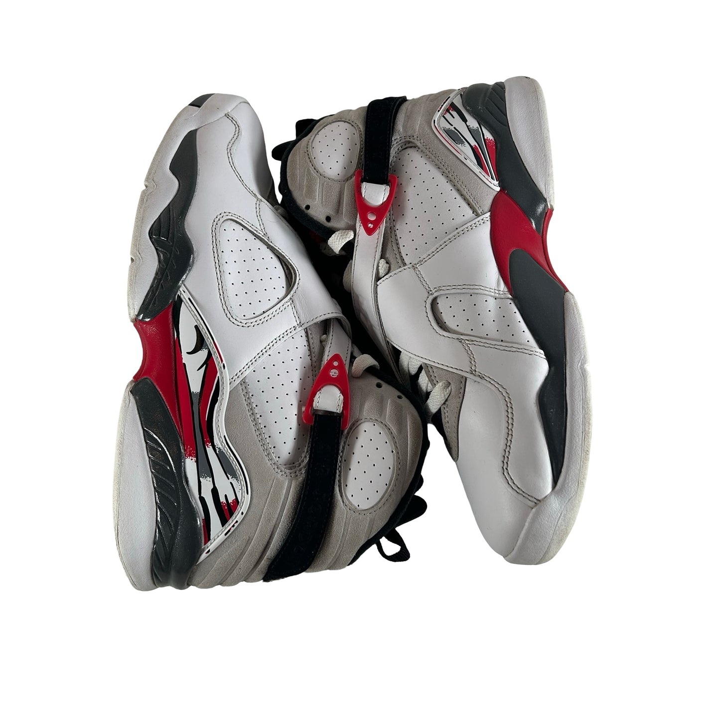305381 100 Jordan 8 Retro White True Red (2025) [USED] - 9 M (Used3)
