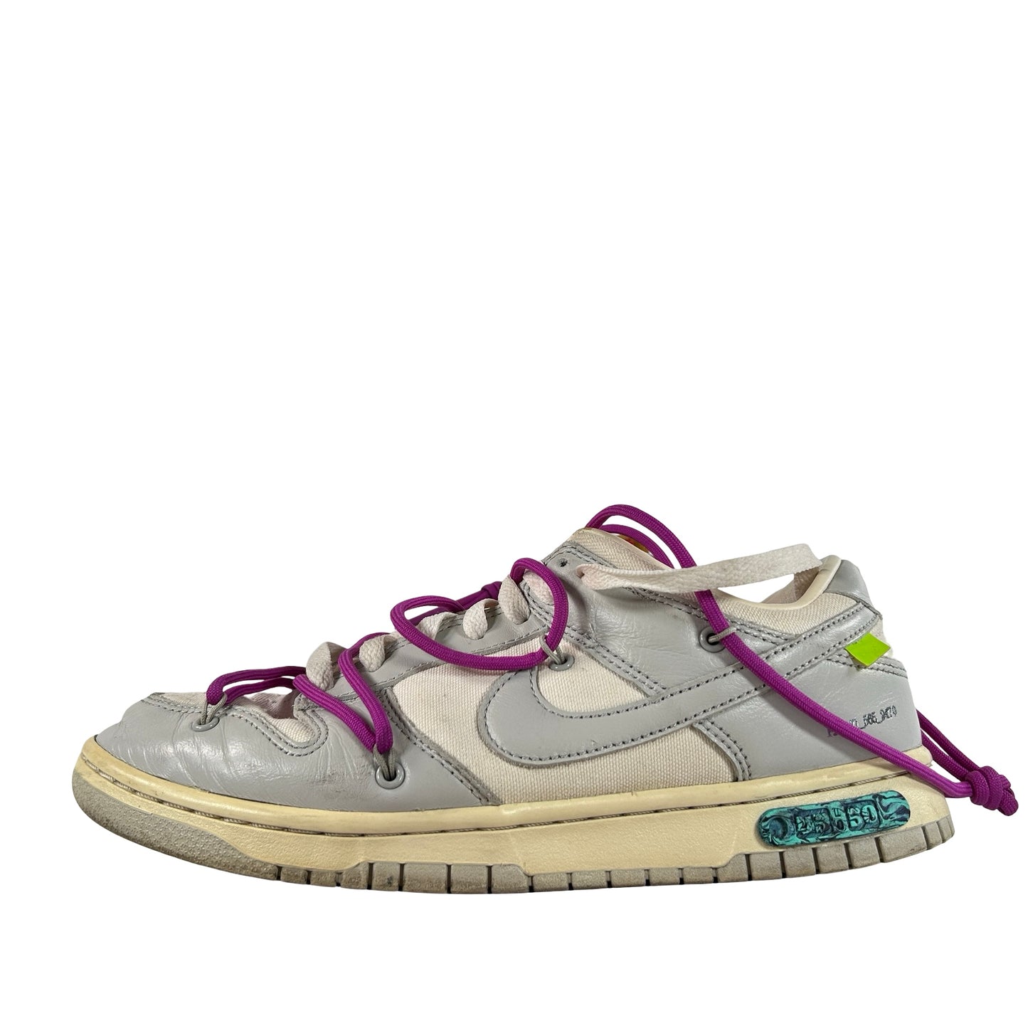 DM1602 101 Nike Dunk Low Off-White Lot 45 [USED] - 9 M (Used) (No Box)