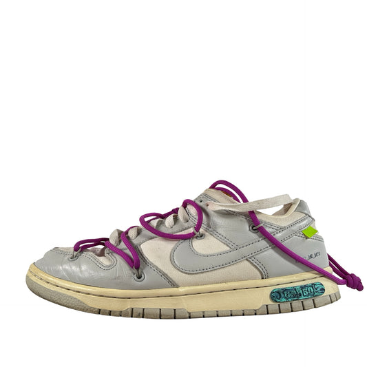 DM1602 101 Nike Dunk Low Off-White Lot 45 [USED] - 9 M (Used) (No Box)