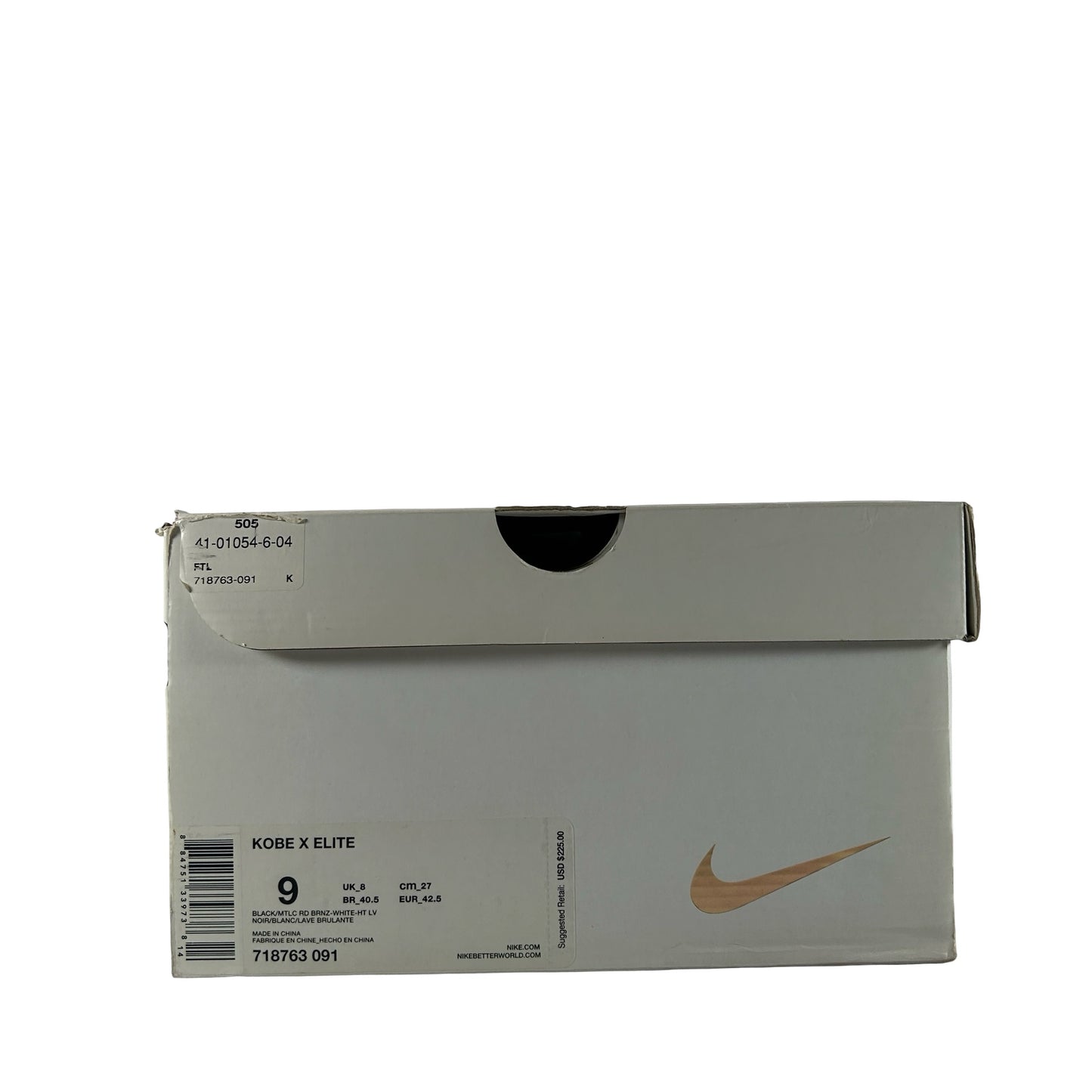 718763 091 Nike Kobe 10 Elite Elite High Rose Gold Pack [USED] - 9 M (Used)