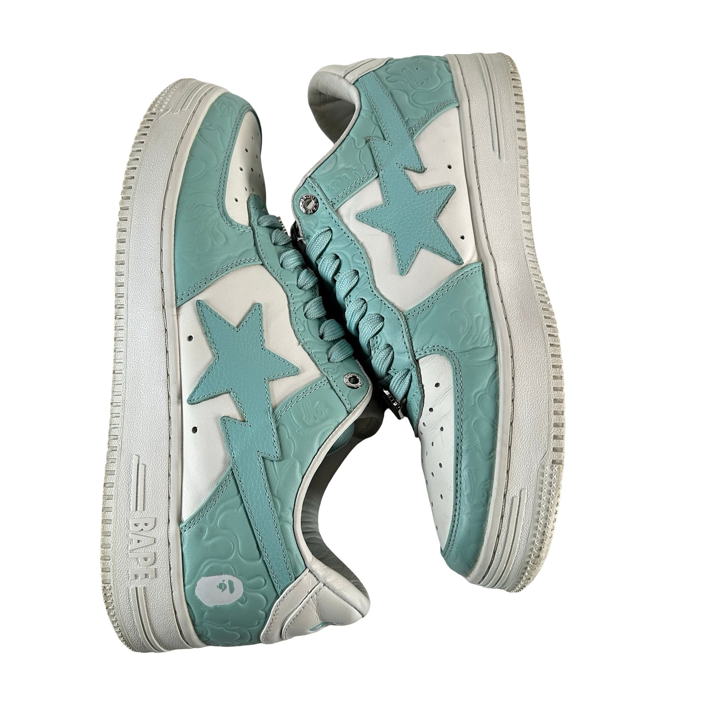 1K30 191 304 SAX A Bathing Ape Bape Sta #4 Line Camo White Sax [USED] - 11 M (Used) (Replace Box)