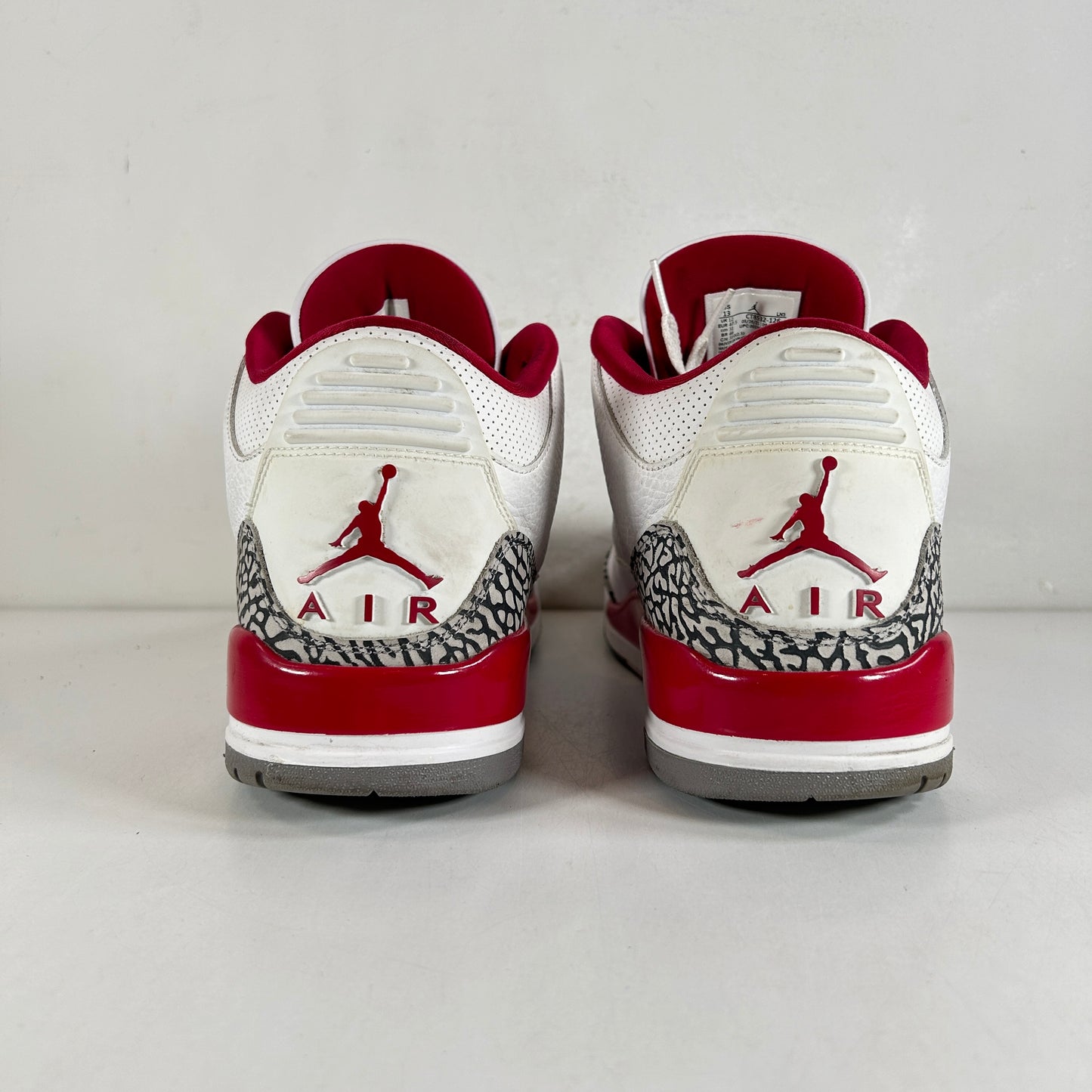 CT8532 126 Jordan 3 Retro Cardinal Red [USED] - 13 M (Used) (Replace Box)