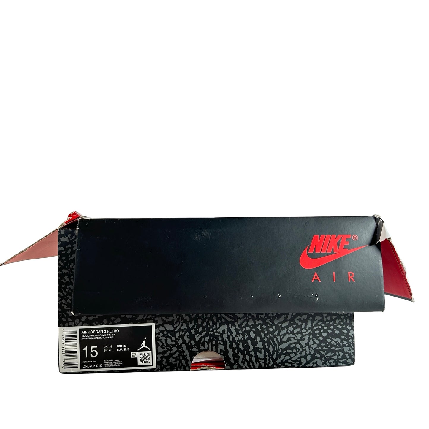 DN3707 010 Jordan 3 Retro Black Cement Reimagined (2024) [USED] - 15 M (Used)