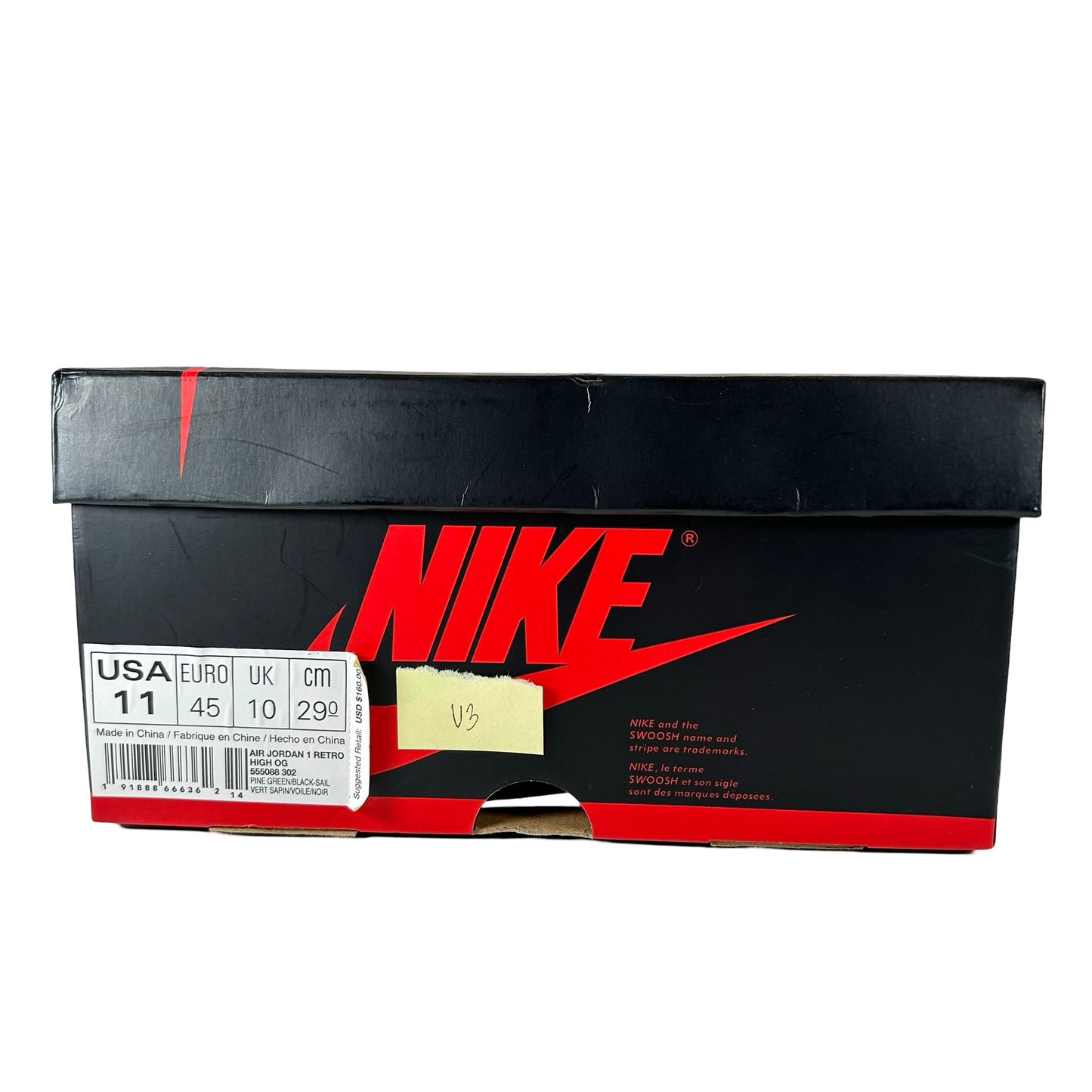 555088 302 Jordan 1 Retro High Pine Green [USED] - 11 M (Used3)