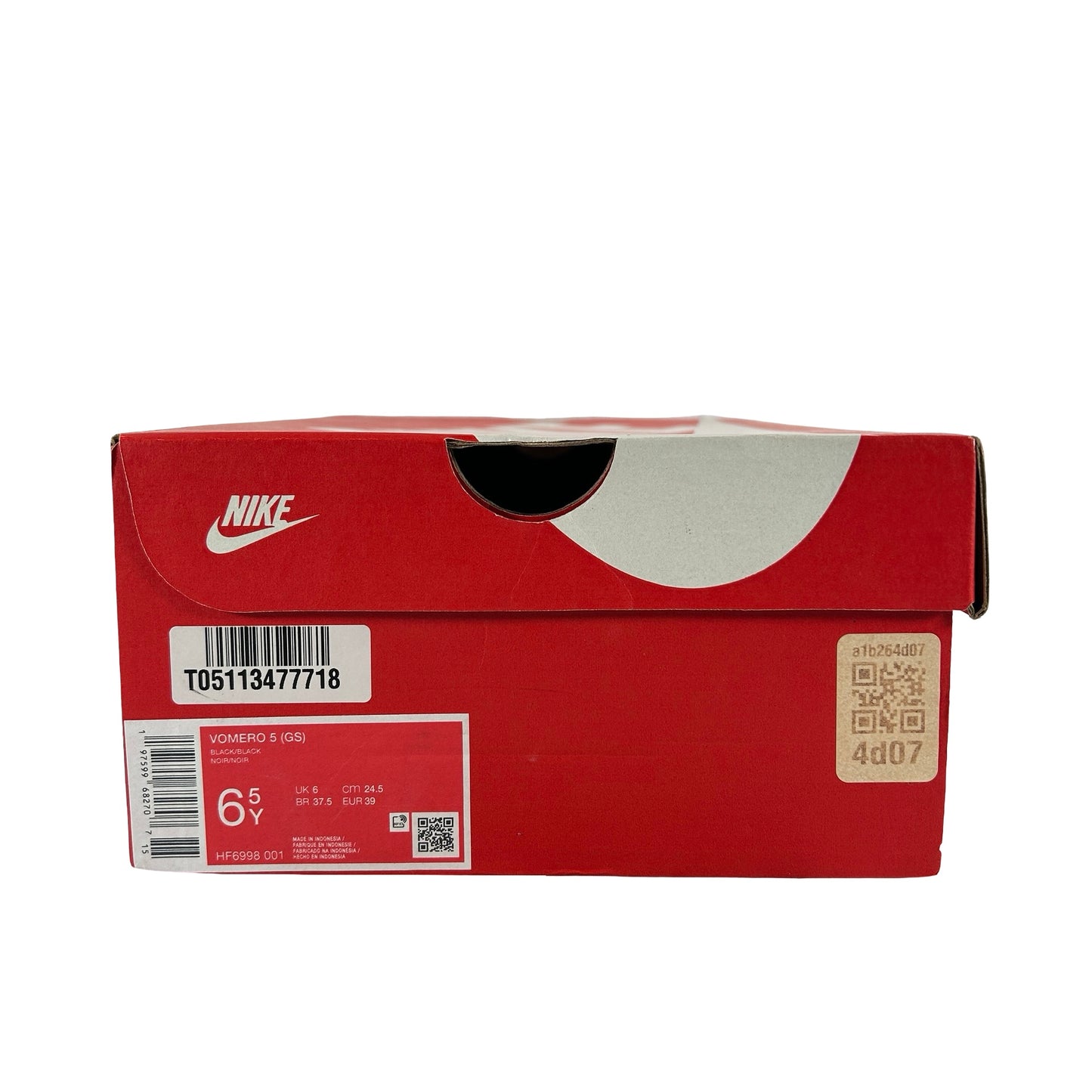 HF6998 001 Nike Zoom Vomero 5 Triple Black (GS) [USED] - 6.5 Y (Used)