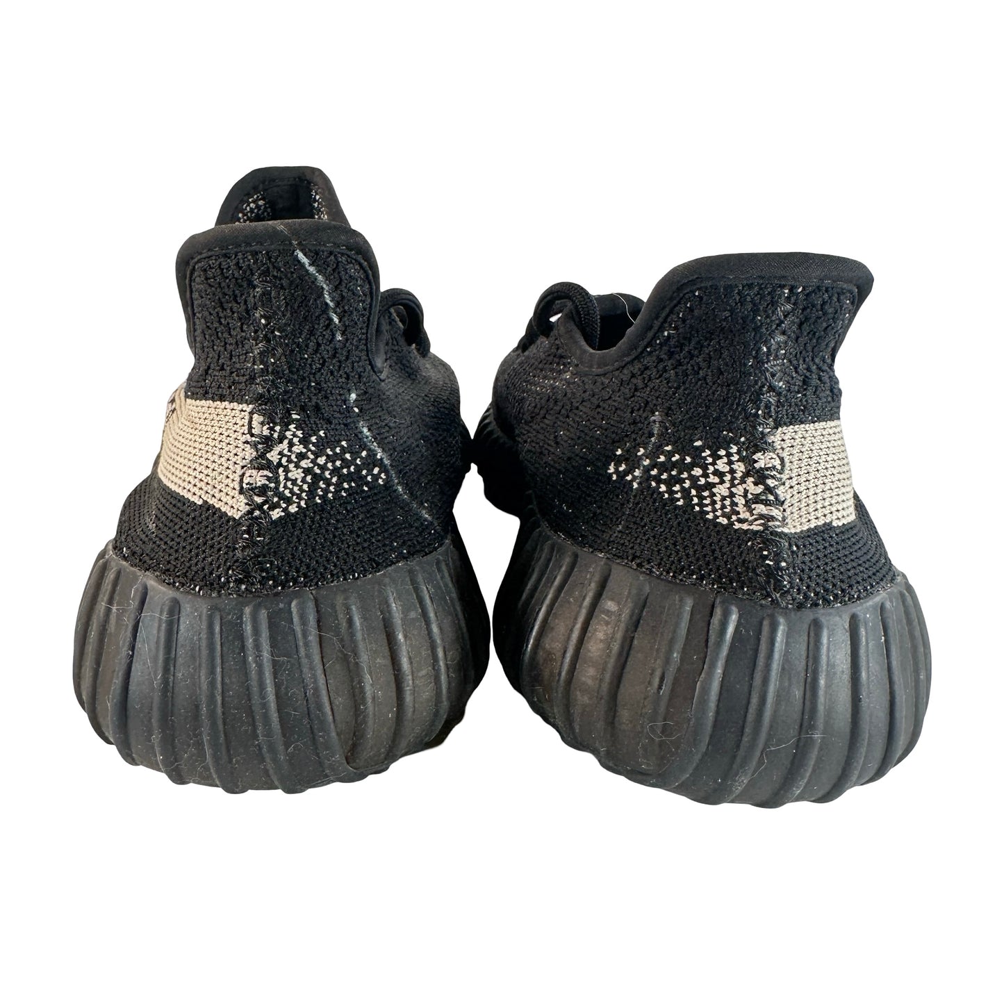 BY1604 Adidas Yeezy Boost 350 V2 Core Black White [USED] - 9 M (Used)