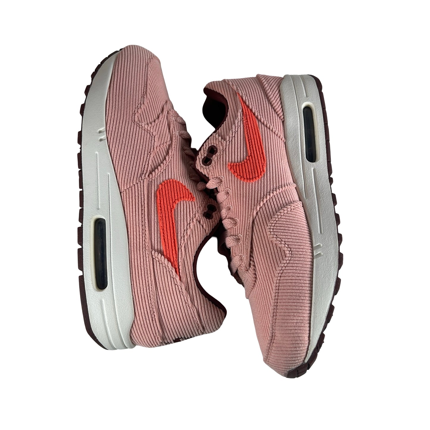 FB8915 600 Nike Air Max 1 PRM Corduroy Coral Stardust [USED] - 9.5 M (Used)