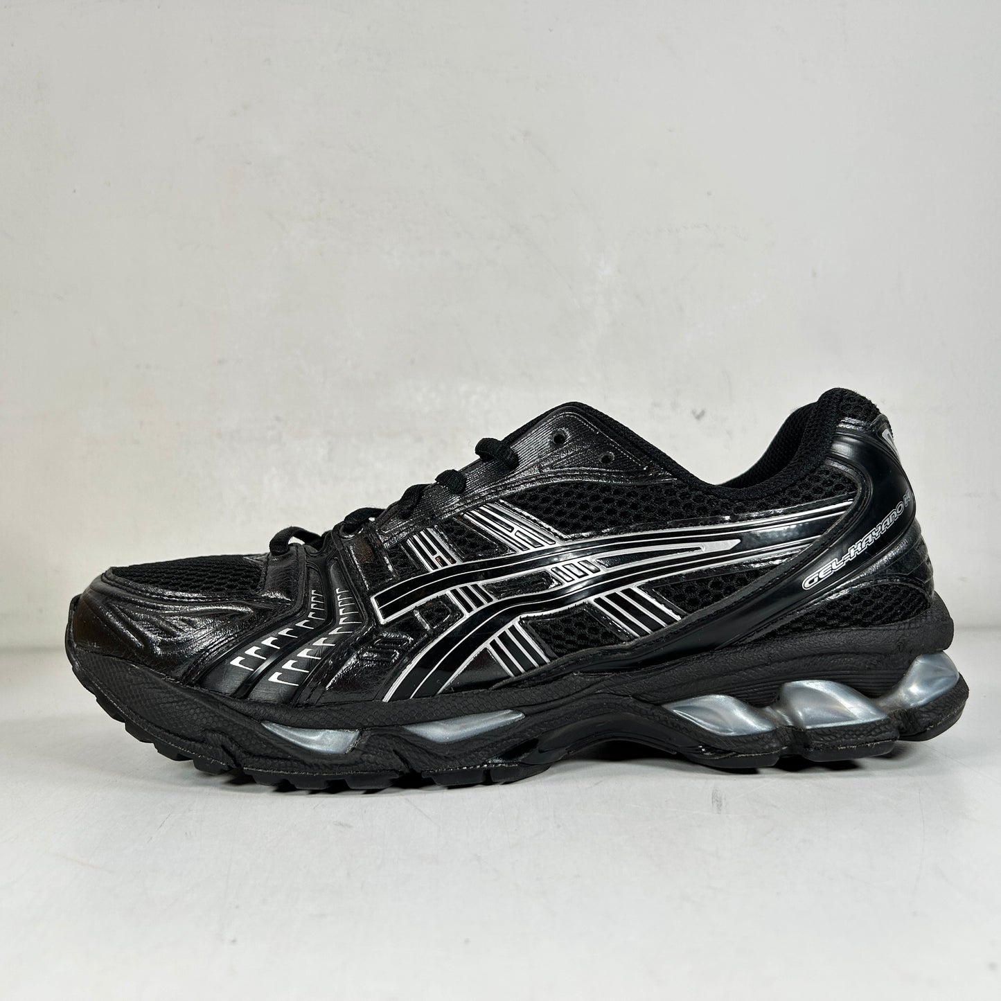 1201A019 006 ASICS Gel-Kayano 14 Black Pure Silver [USED] - 9 M (Used)