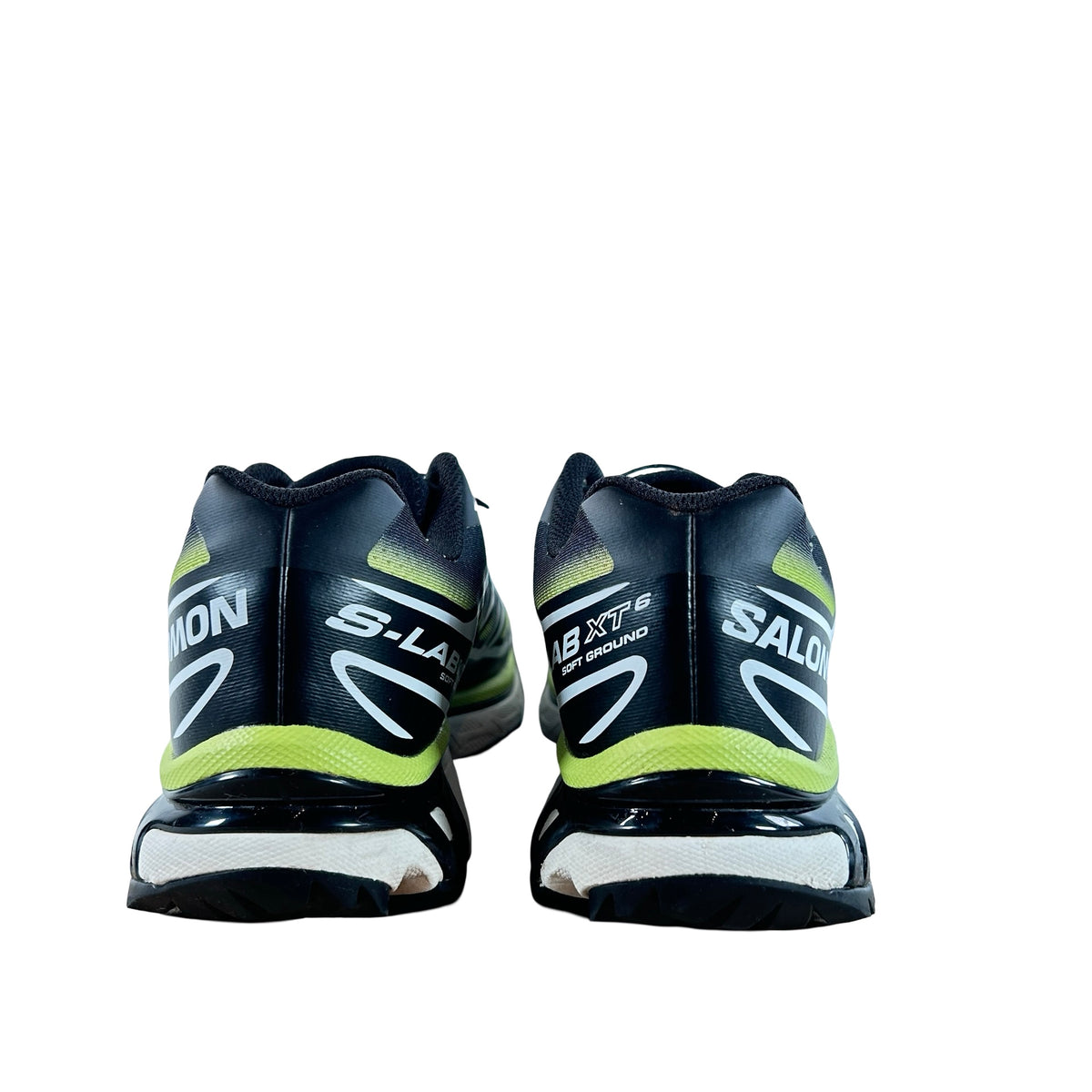 L47977400 Salomon XT-6 Skyline Black Sharp Green [USED] - 9.5 M (Used) (No Box)
