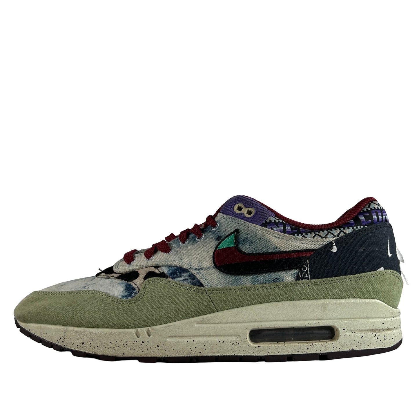 DN1803 300 Nike Air Max 1 Concepts Denim Oliva Lona