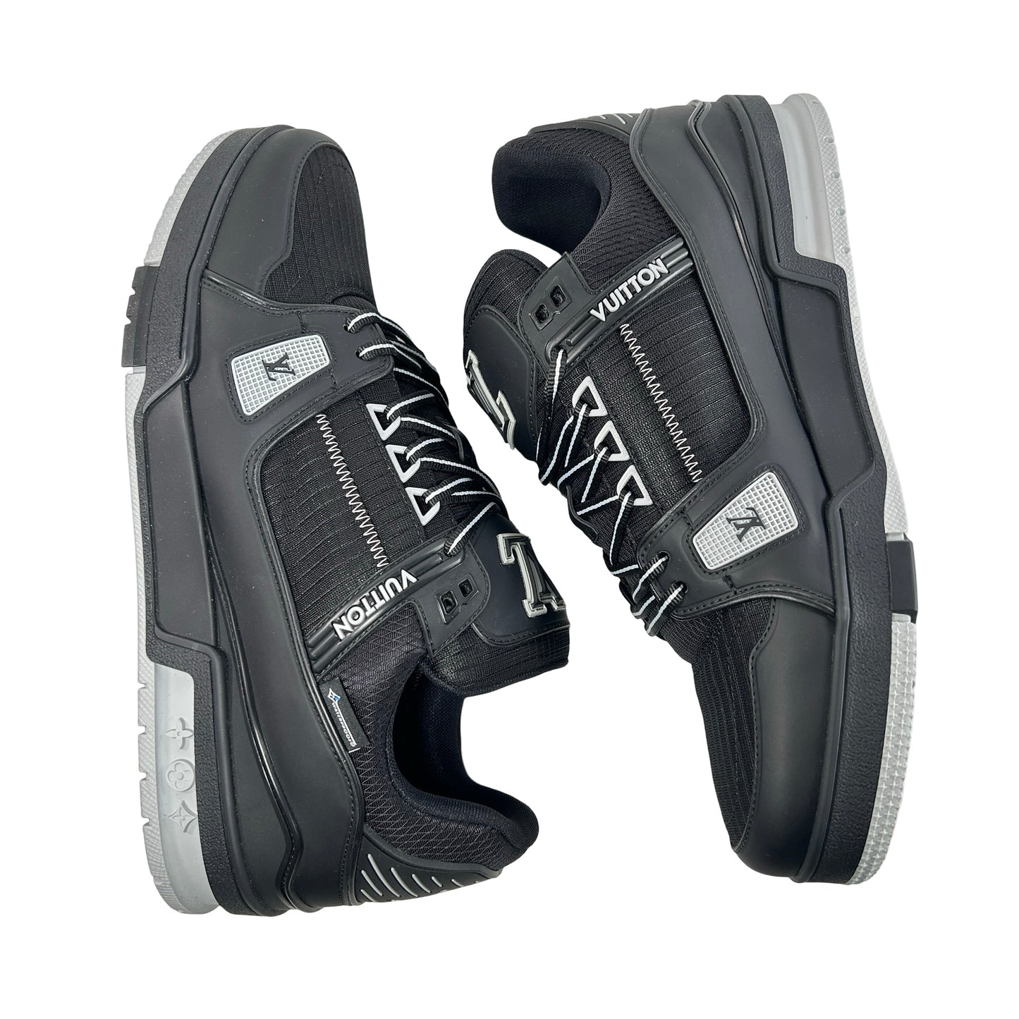1ADEVY Louis Vuitton LV Trainer Waterproof Black [USED] - 9.5 LV (10.5 US) (VNDS)