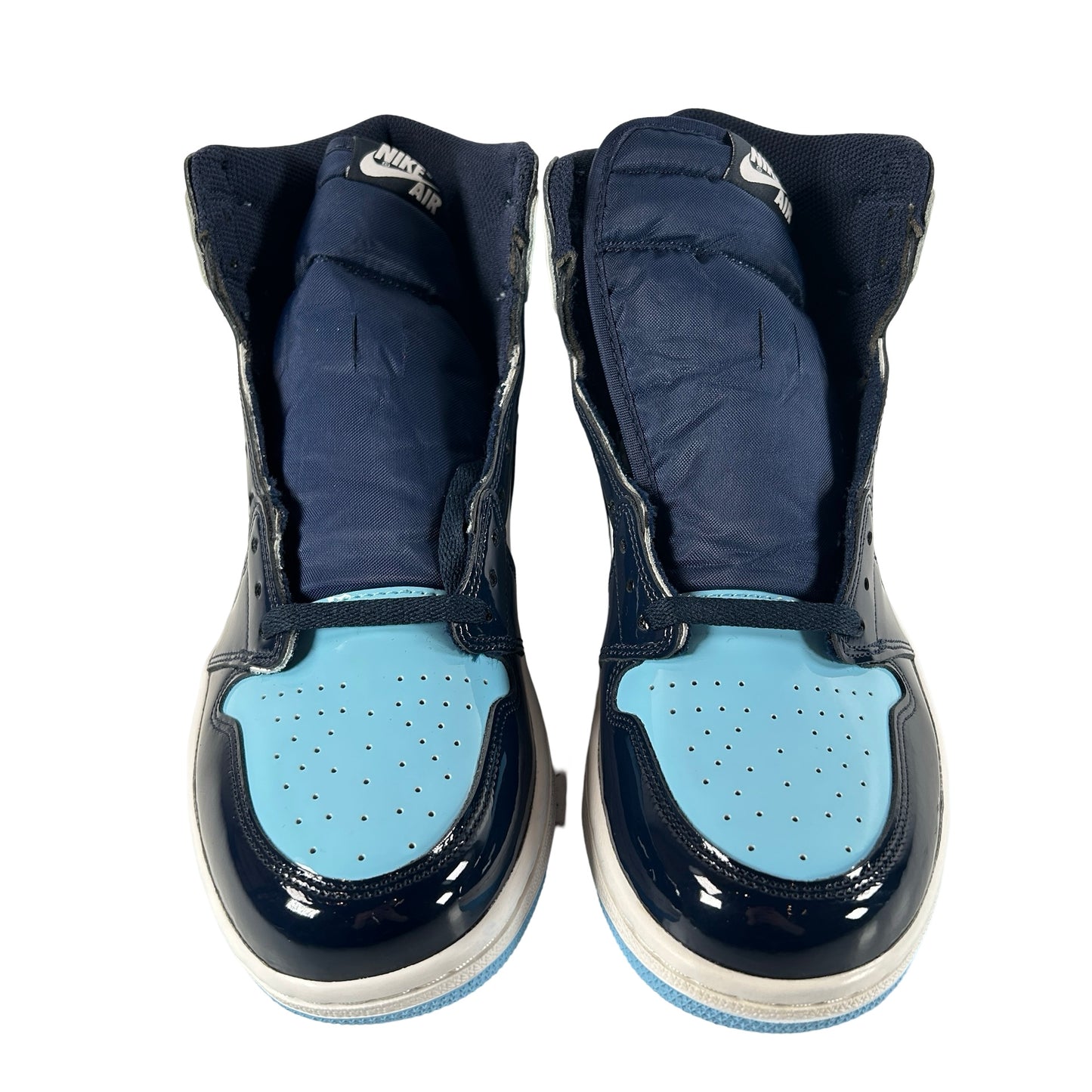 CD0461 401 Jordan 1 Retro High UNC Patent (Women's) [CONDITIONAL] [NO BOX] - 10.5 W (Lightly Stained Midsole)