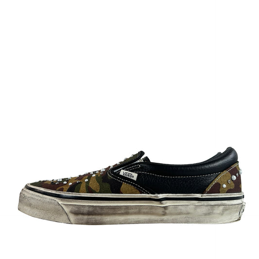 VN000D9PCAK Vans LX Classic Slip-On 98 Pearlized Pack Camo Black [USED] - 10.5 M (Used)