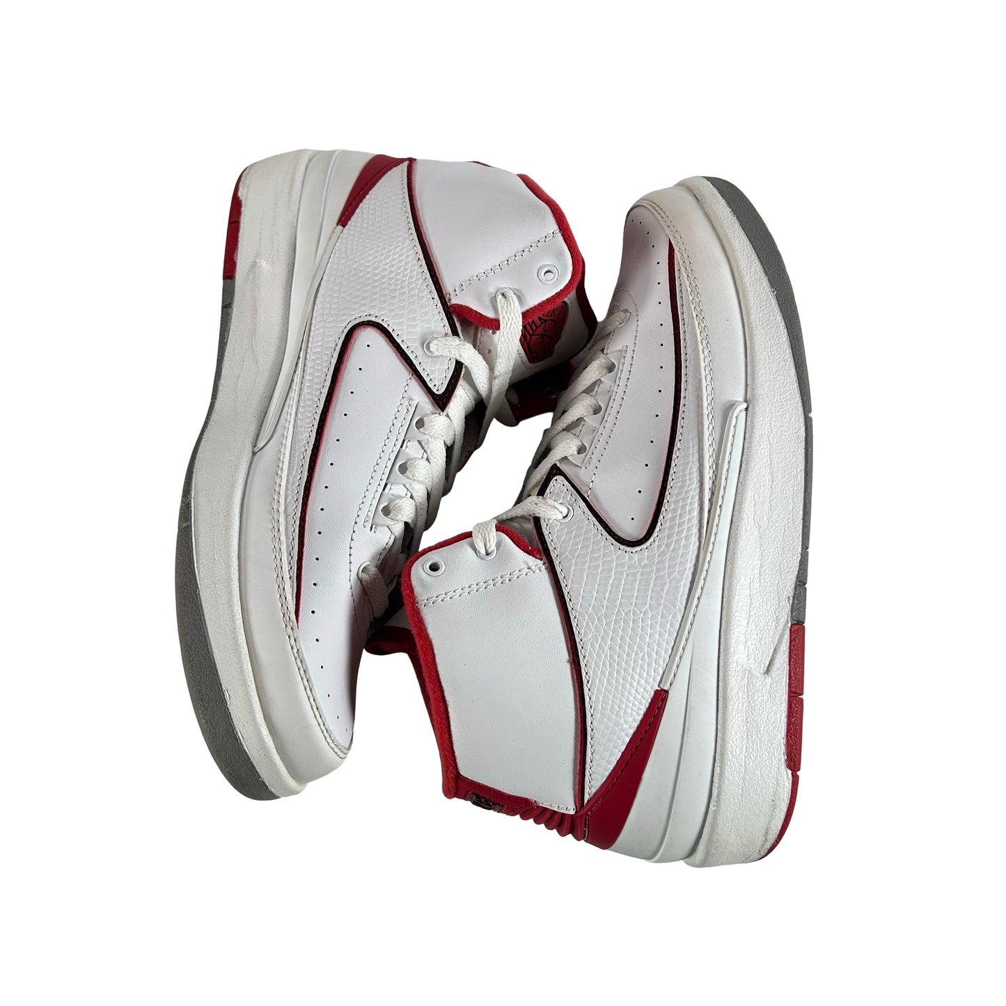 395718 102 Jordan 2 Retro White Red (2014) (GS) [USED] - 7 Y (Used)