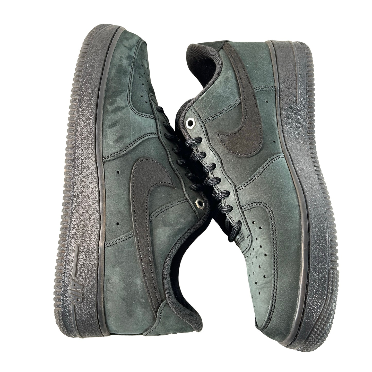 CJ9179 001 Nike Air Force 1 Low '07 WB Triple Black Nubuck [USED] - 9 M (Used)