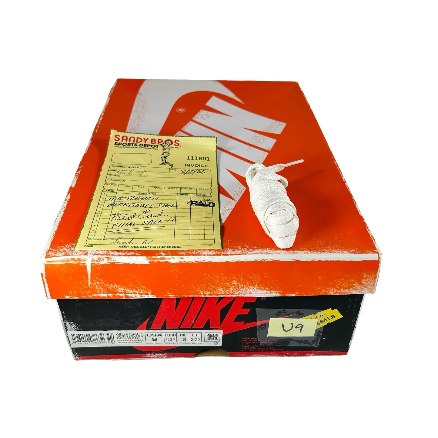 DZ5485 612 Jordan 1 Retro High OG Chicago Lost and Found [USED] - 9 M (Used9)