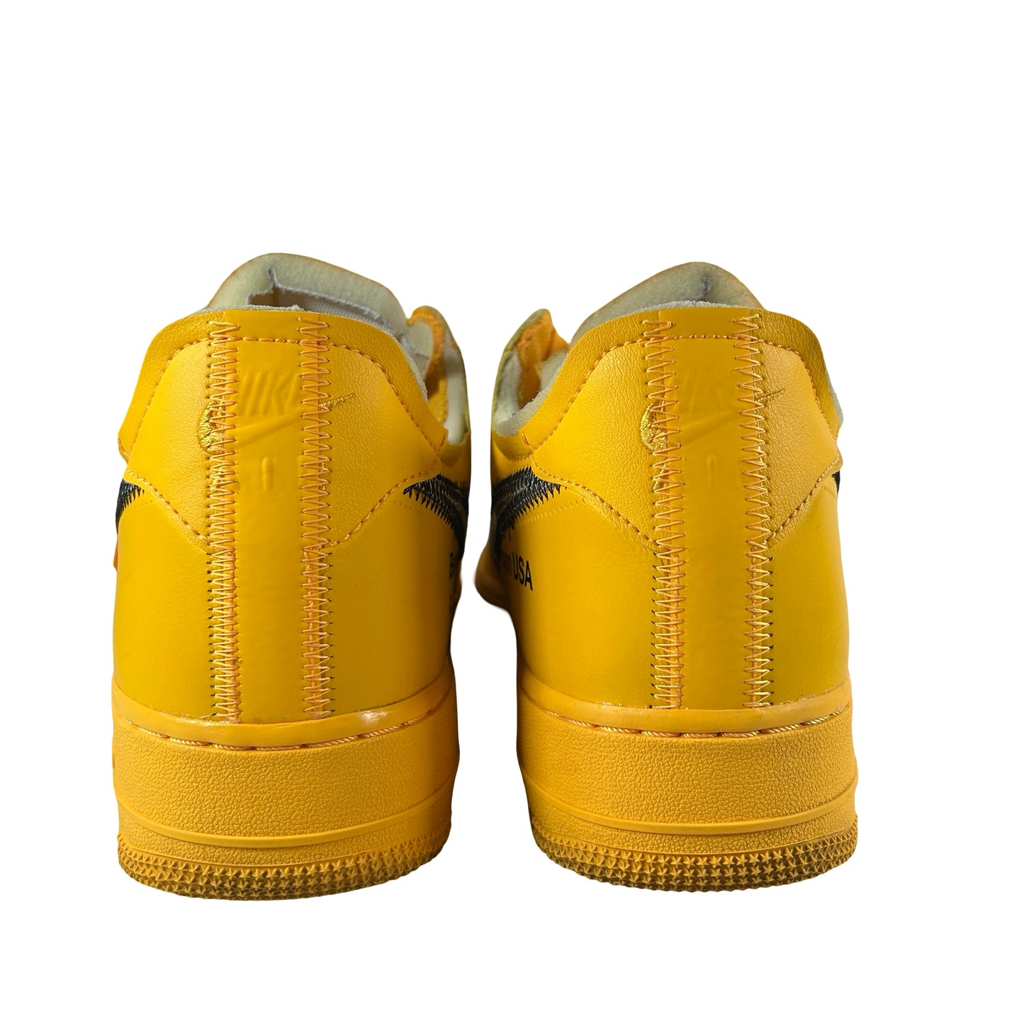 DD1876 700 Nike Air Force 1 Low Off-White ICA University Gold [USED] - 12 M (Used)