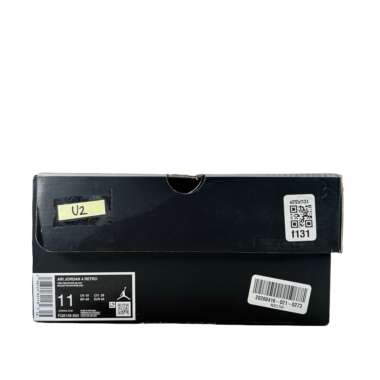 FQ8138 600 Jordan 4 Retro Toro Bravo (2026) [USED] - 11 M (Used2)