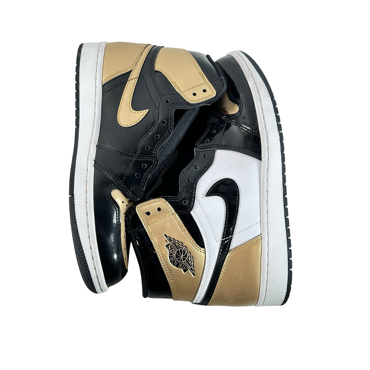 861428 007 Jordan 1 Retro High NRG Patent Gold Toe [USED] - 8.5 M (Used3)