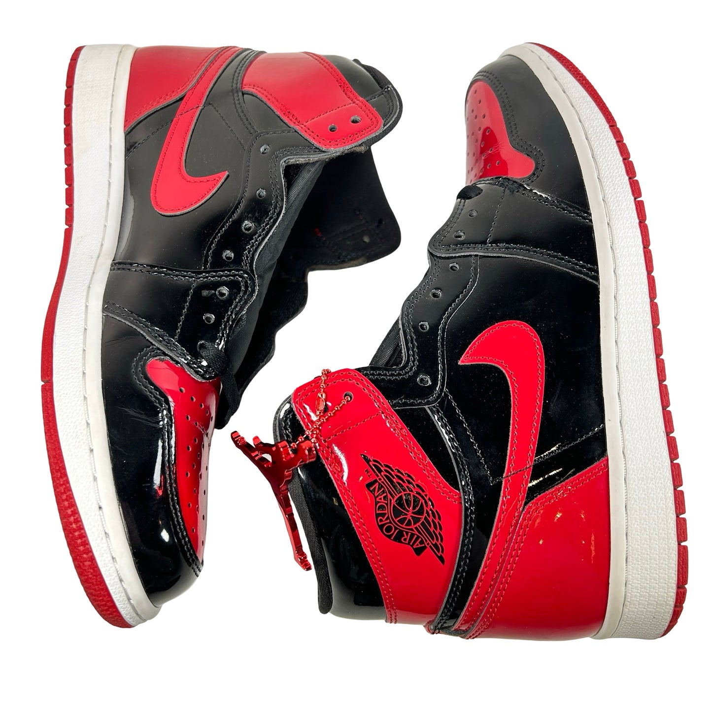 555088 063 Jordan 1 Retro High OG Patent Bred [USED] - 9 M (Used2)