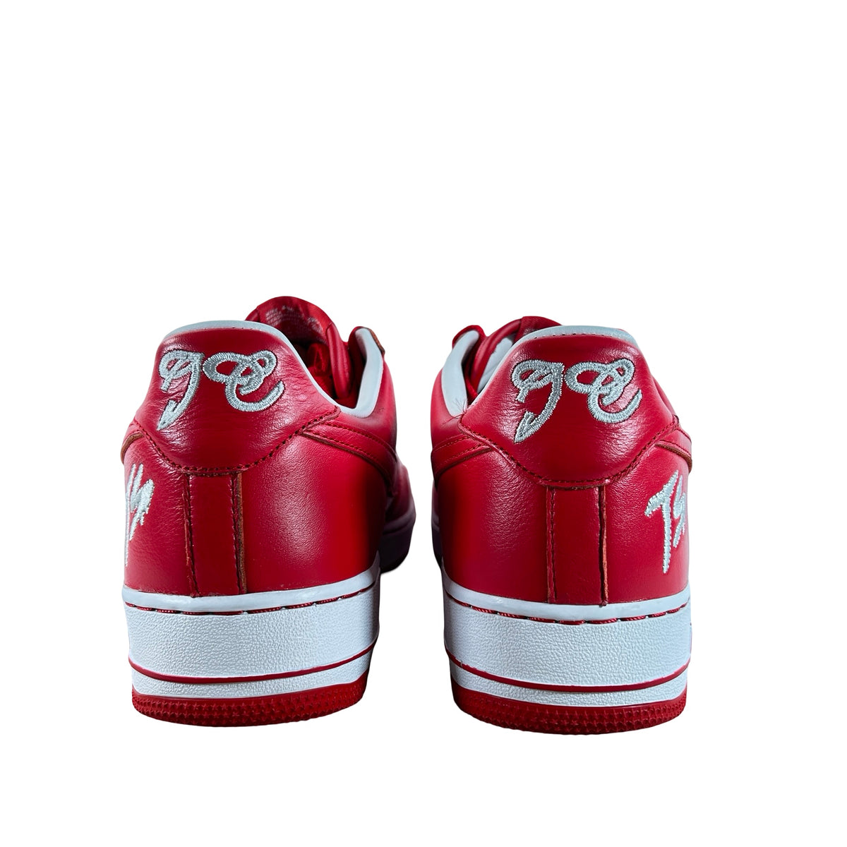 II4391 100 Nike Air Force 1 Low QS Terror Squad White University Red [USED] - 9.5 M (Used)