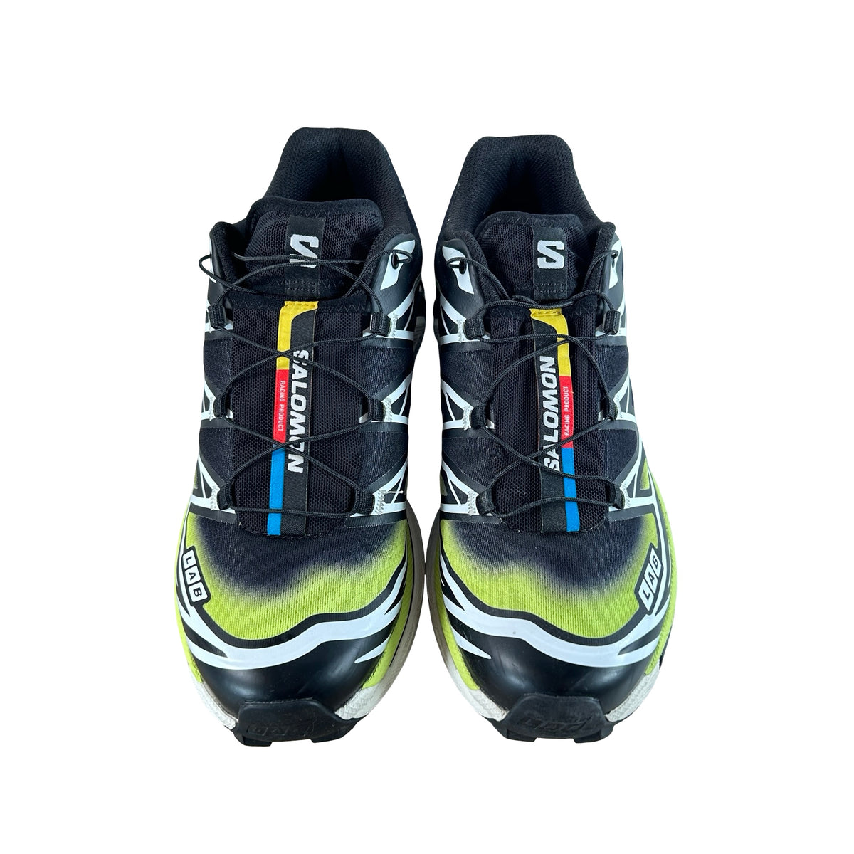 L47977400 Salomon XT-6 Skyline Black Sharp Green [USED] - 9.5 M (Used) (Replace Box)