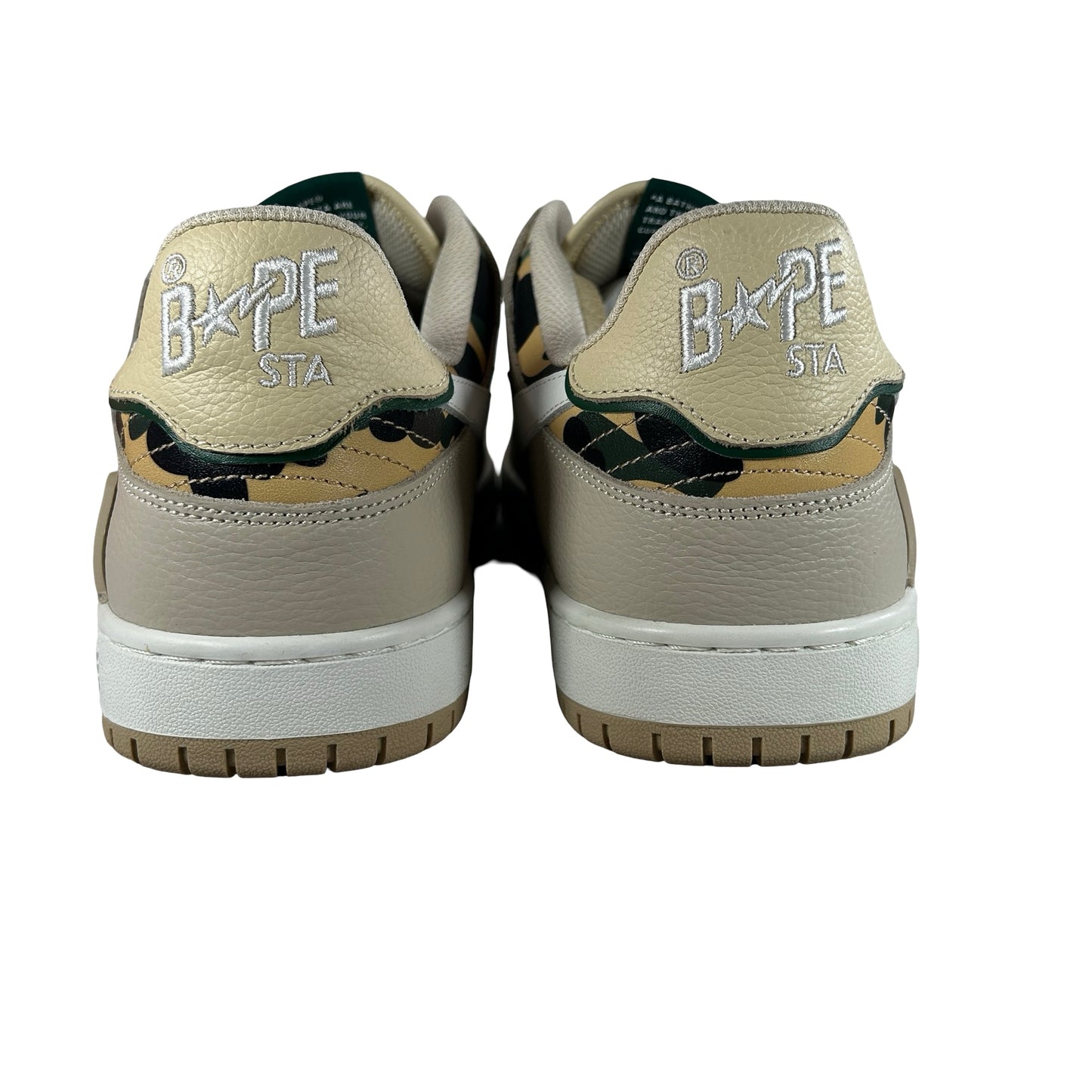 1J30191026 A Bathing Ape Sk8 Sta Olive Drab Green Camo [USED] - 12 M (Used)