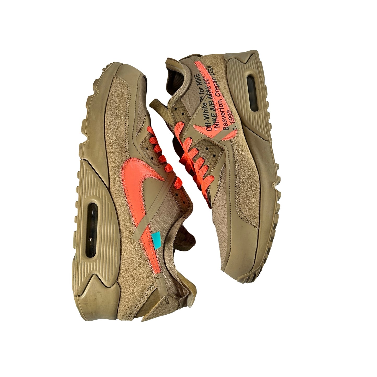 AA7293 200 Nike Air Max 90 Off-White Desert Ore [USED] - 12 M (Used) (No Box)