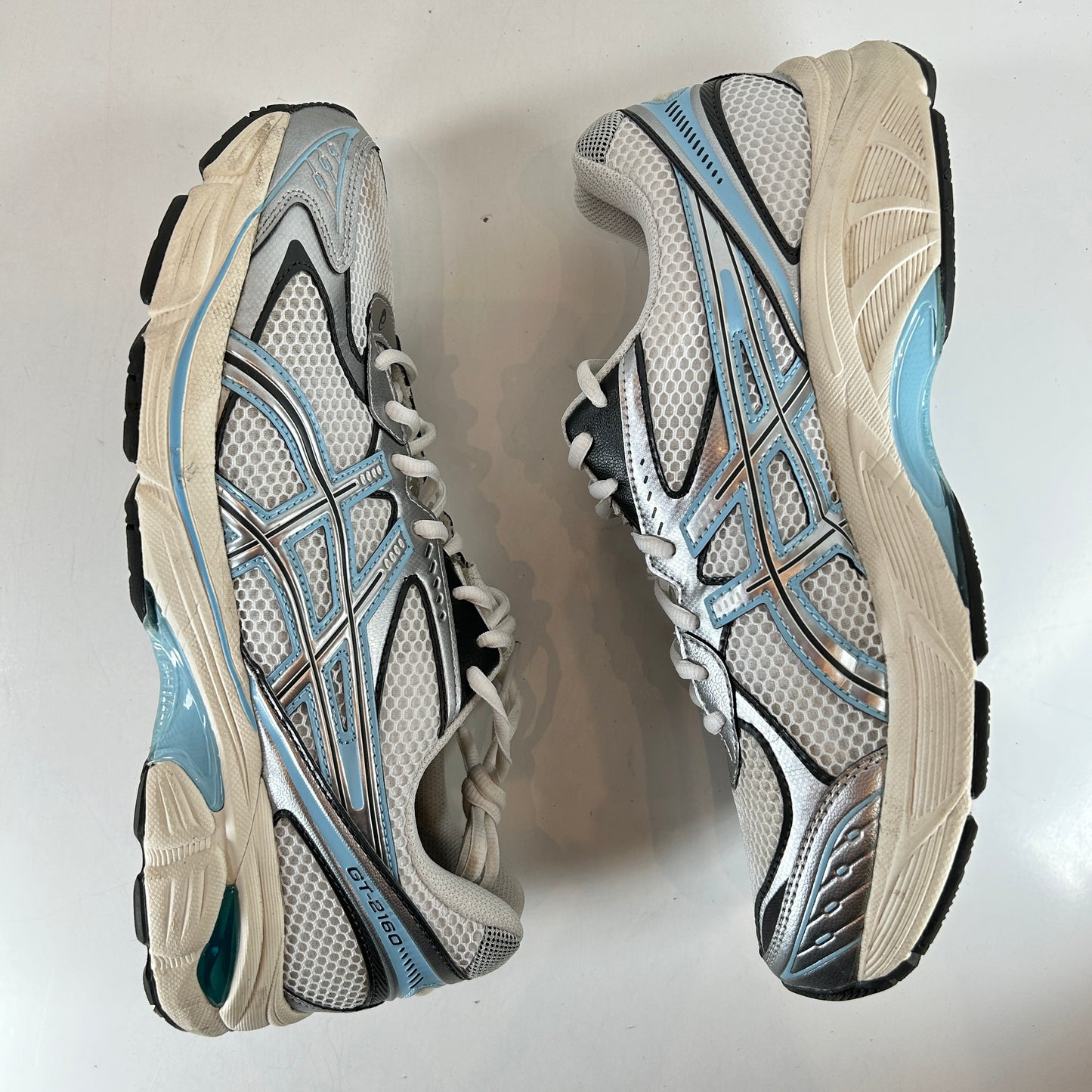 1203A544 101 ASICS GT-2160 White Pure Silver [USED] - 11 M (Used)