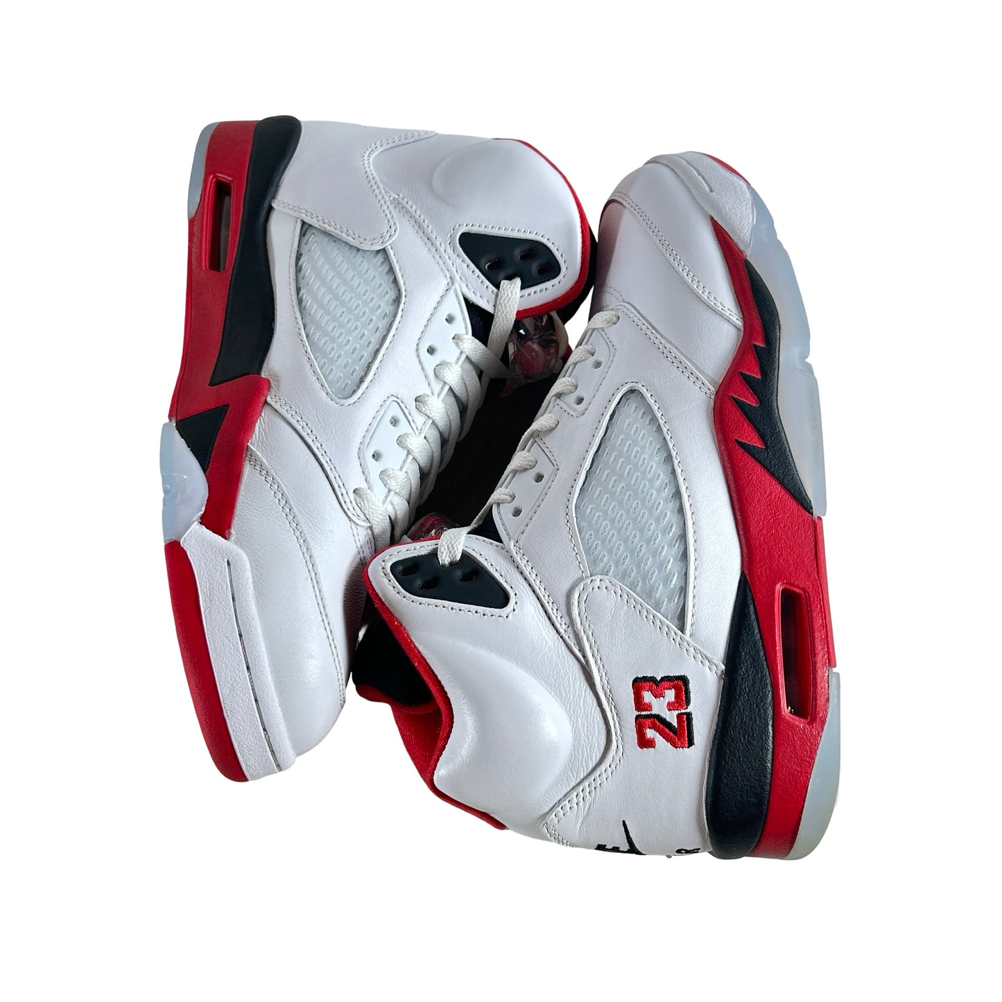 HQ7978 101 Jordan 5 Retro Fire Red Black Tongue (2025) [USED] - 9 M (Used3)