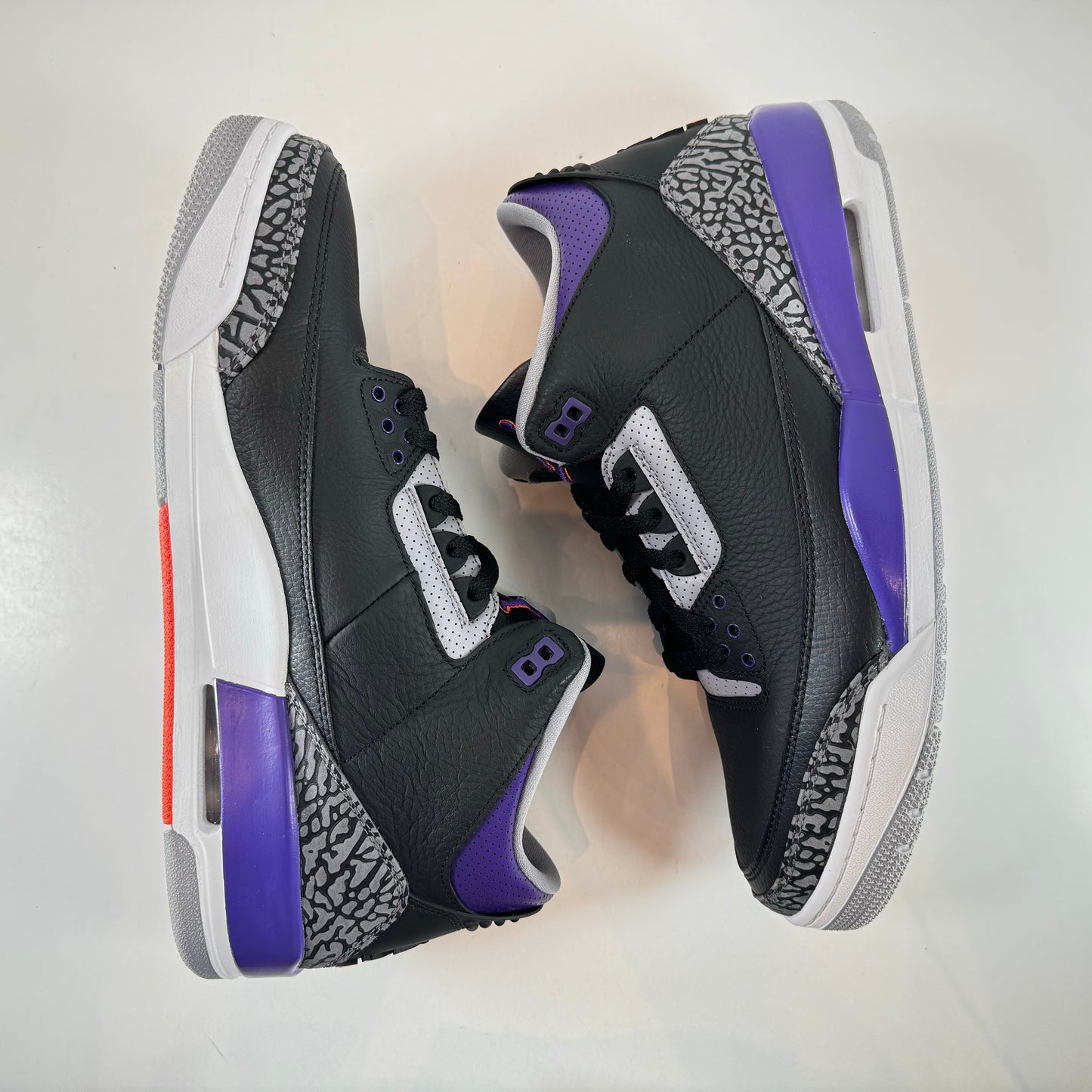 CT8532 050 Jordan 3 Retro Black Court Purple [USED] - 12 M (VNDS)