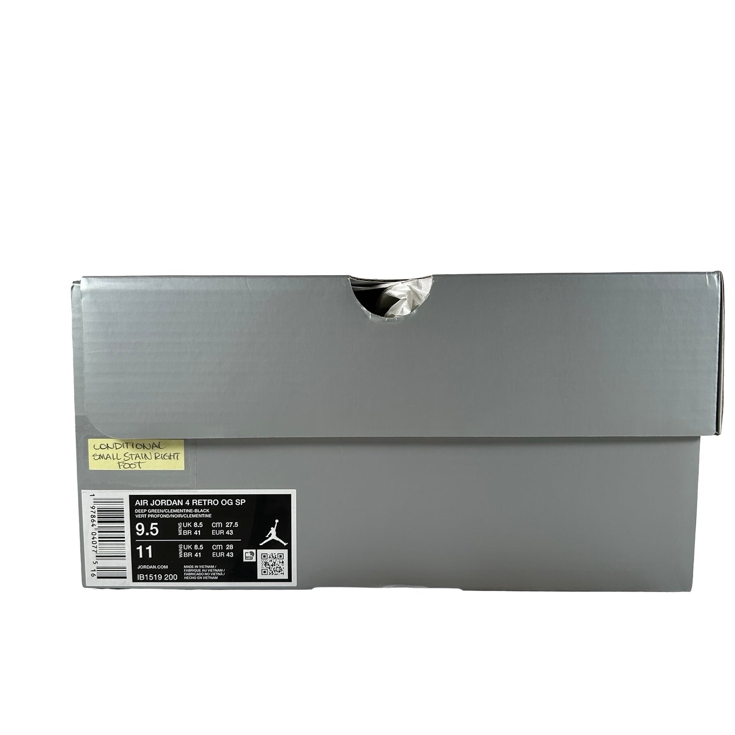 IB1519 200 Jordan 4 Retro OG SP Undefeated (2025) [CONDITIONAL] - 9.5 M (Small Stain Right Midsole)