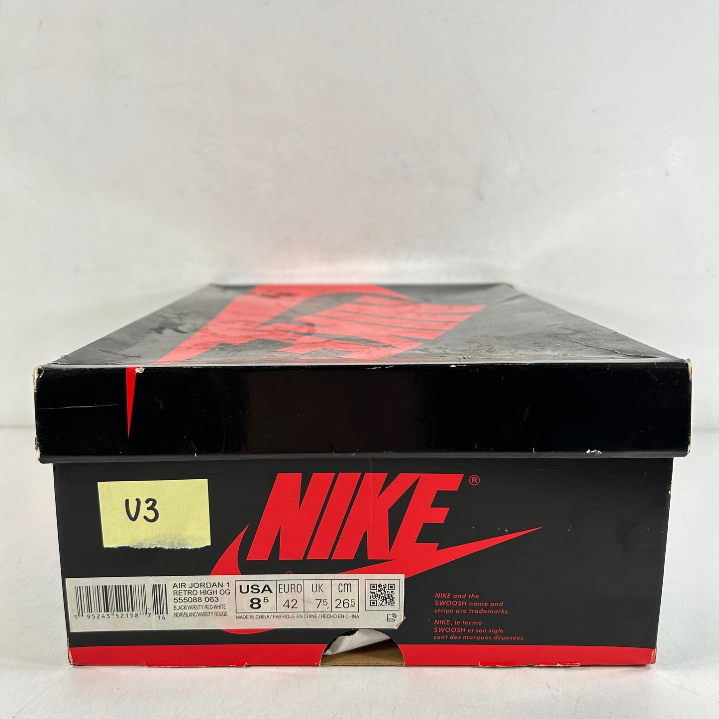 555088 063 Jordan 1 Retro High OG Patent Bred [USED] - 8.5 M (Used3)