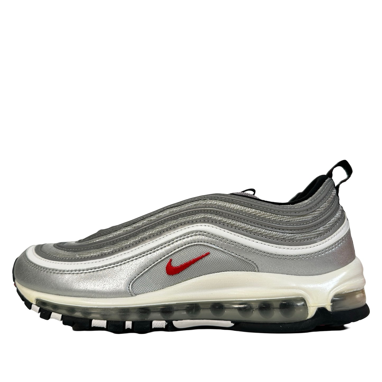 884421 001 Nike Air Max 97 Silver Bullet (2016/2017) [CONDITIONAL] - 10.5 M (Yellowing) (Damaged Lid)