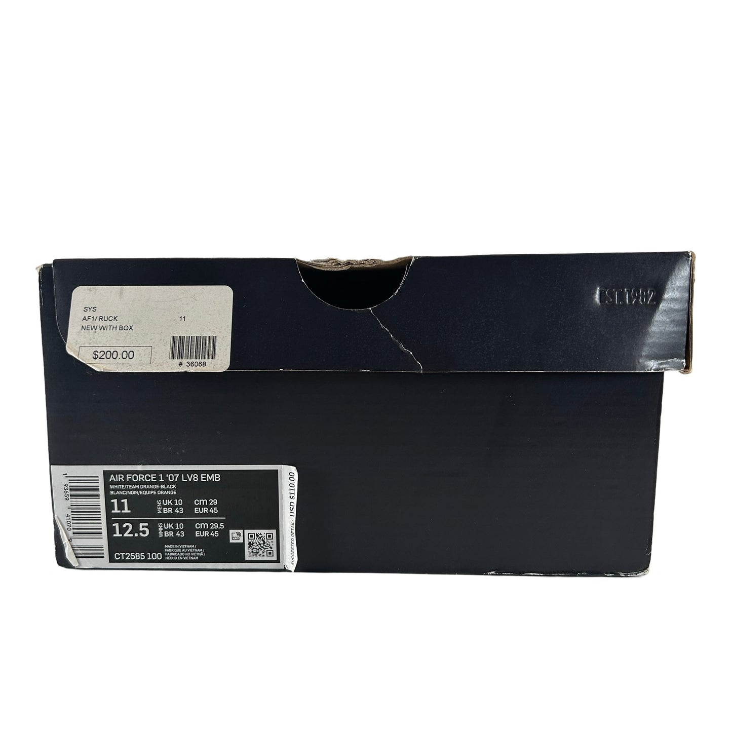 CT2585 100 Nike Air Force 1 Low Rucker Park (2020) [USED] - 11 M (Used)