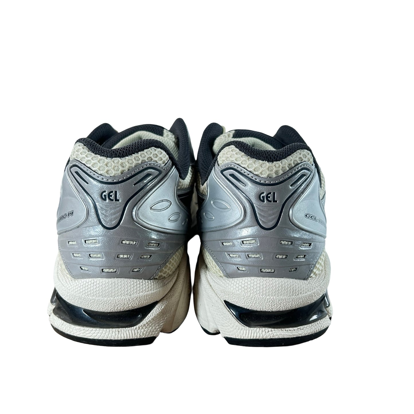 1203A537 250 ASICS Gel-Kayano 14 Oyster White Steeple Grey [USED] - 13 M (Used)
